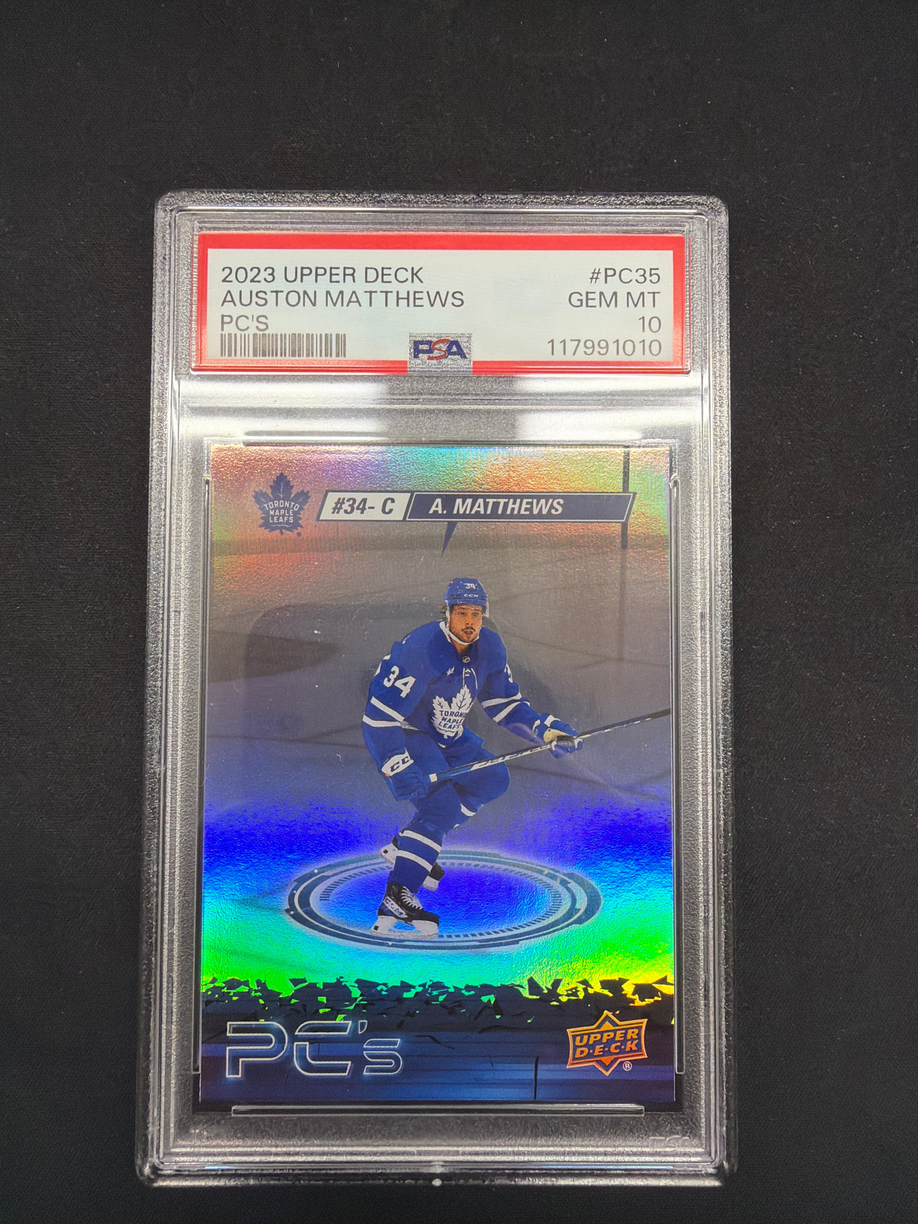 2023 Upper Deck Auston Matthew’s PC’S PSA GEM MT 10