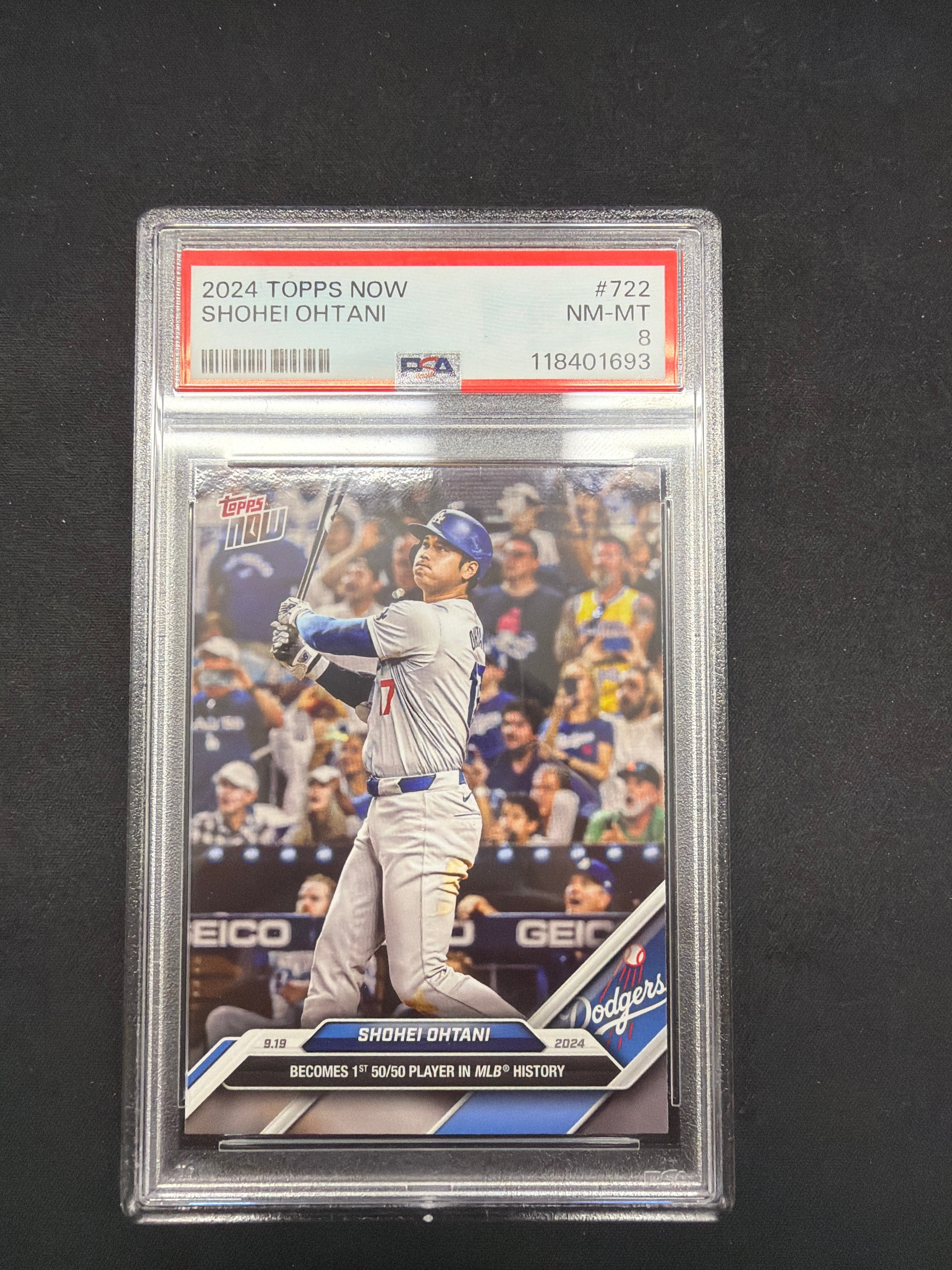 2024 Topps Now Shohei Ohtani #722 PSA NM-MT 8