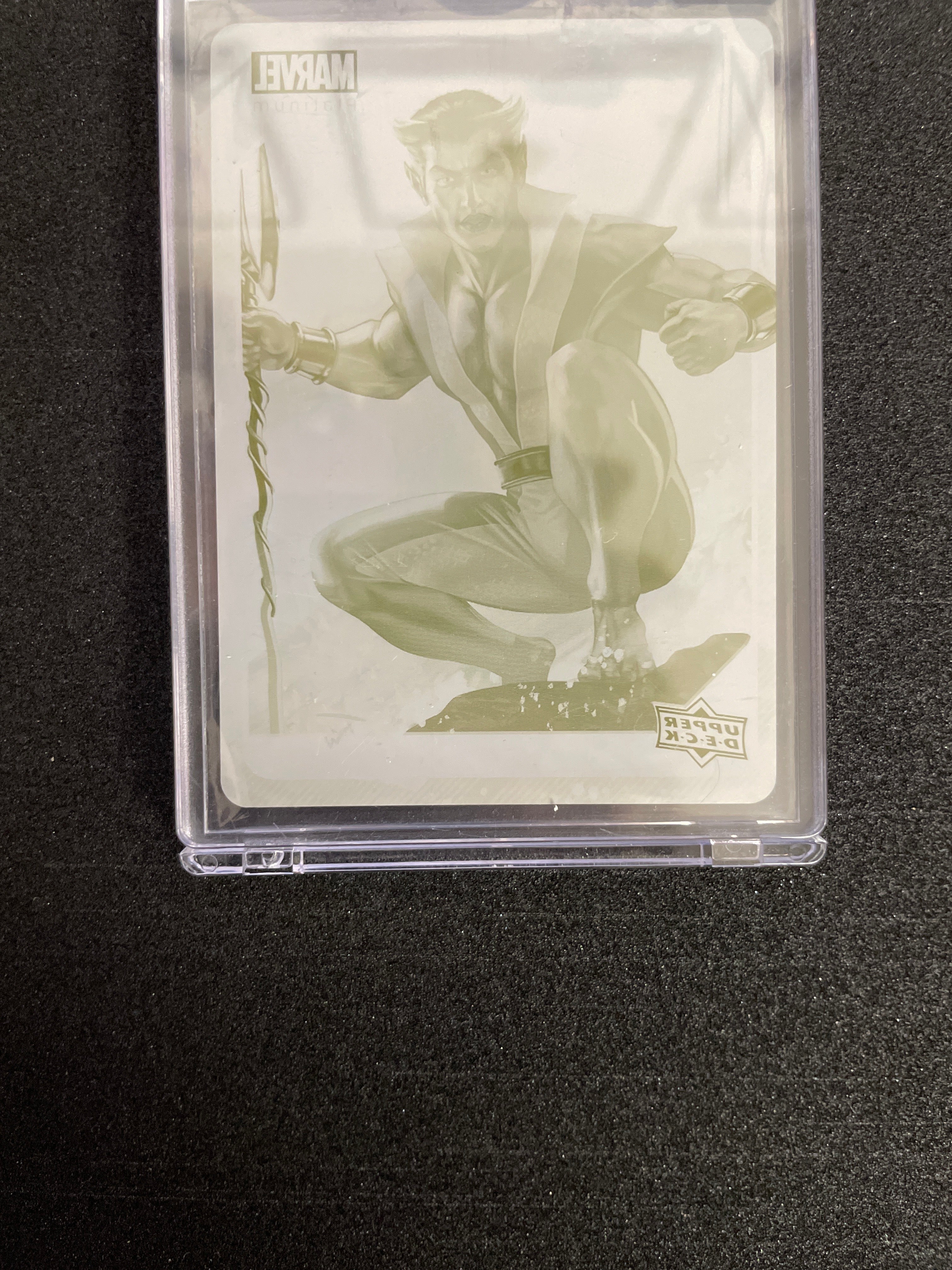 Marvel Upper Deck One-Of-One Yellow Printing Plate 67 Namor