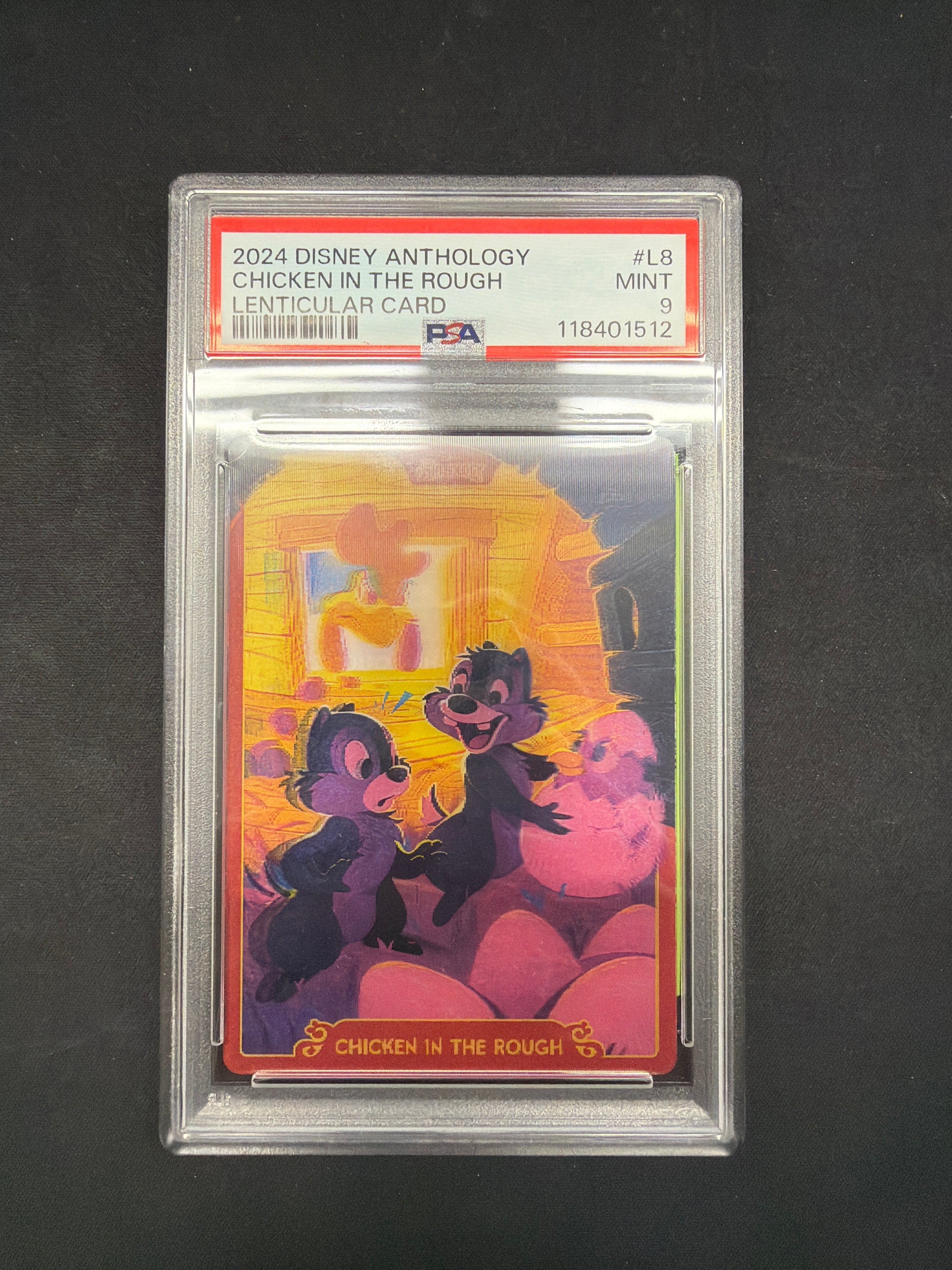 2024 Disney Anthology Chicken In The Rough Lenticular Card PSA MINT 9