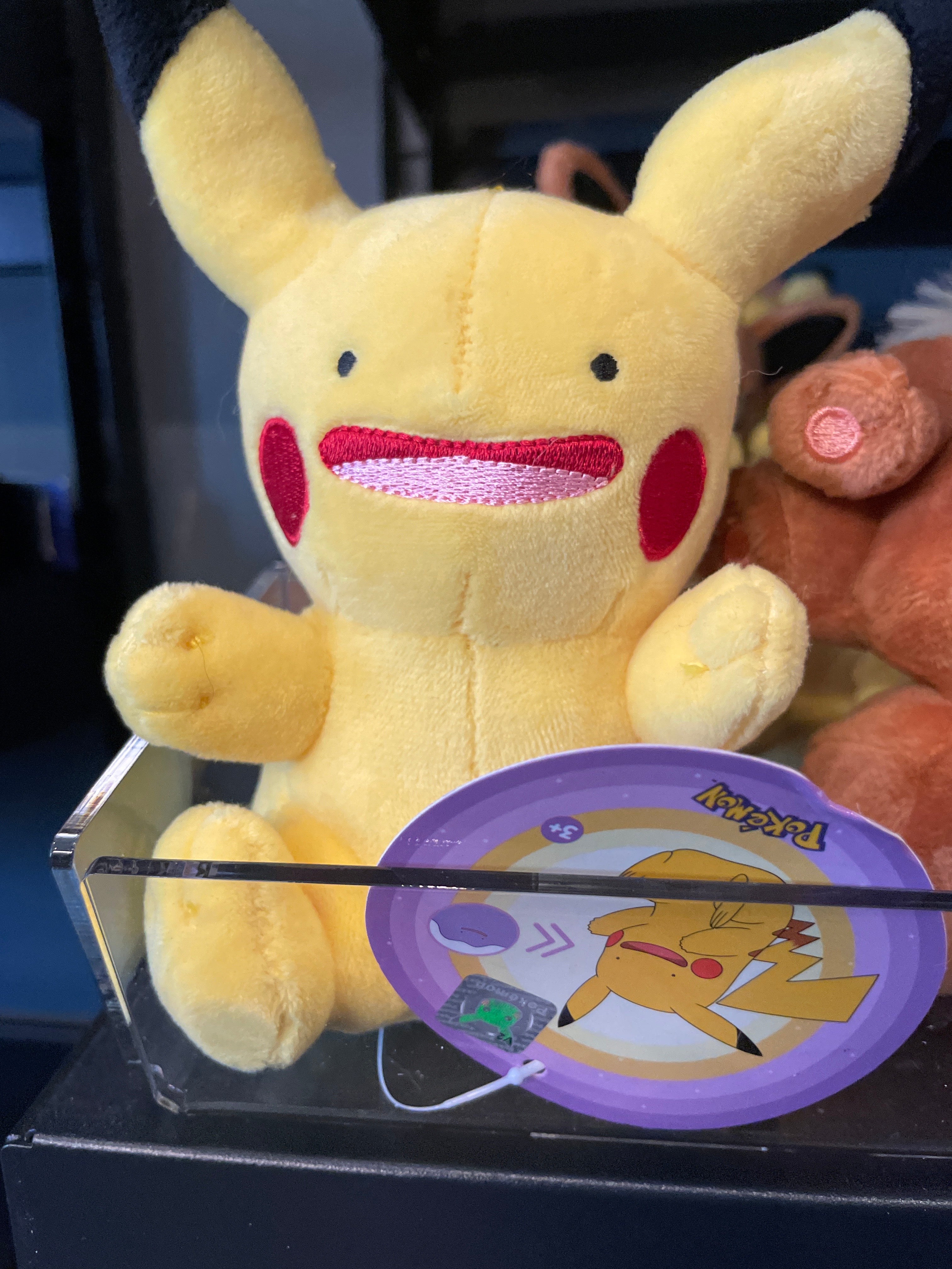 Pokémon Ditto in Pikachu Form Plush 13cm Hanger