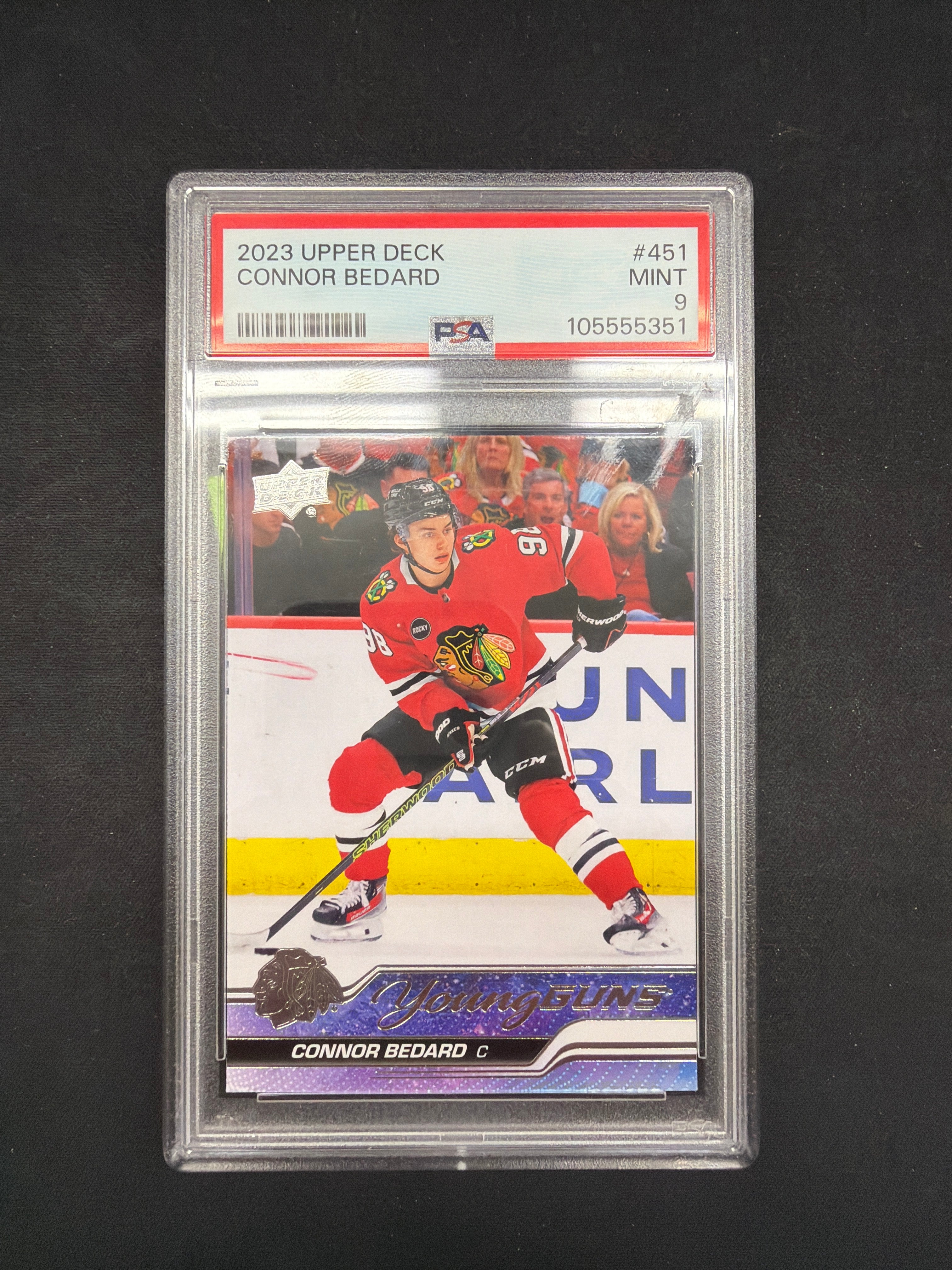 2023 Upper Deck Connor Bedard PSA Mint 9
