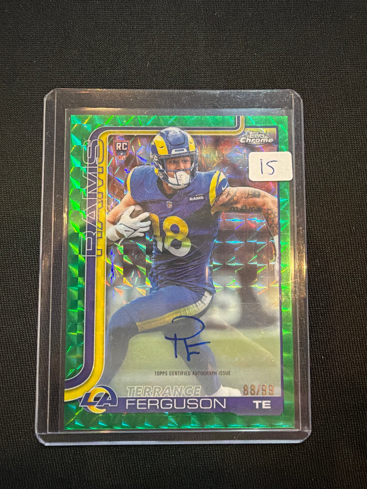 2025 Topps Chrome Terrance Ferguson Rookie Auto /99 Geometric
