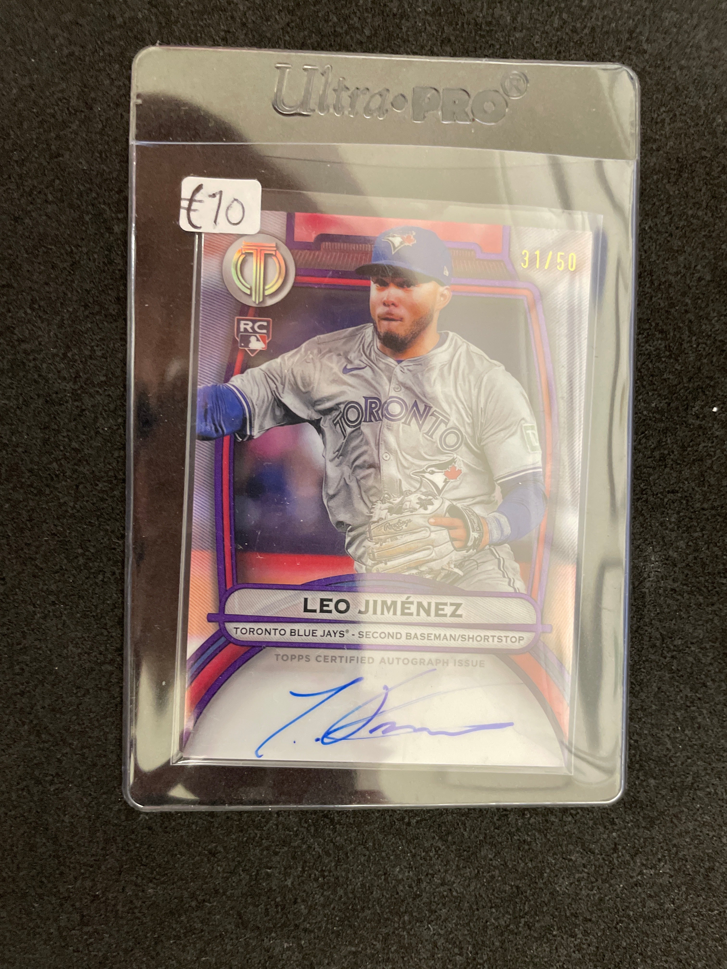 2025 Topps Tribute Baseball Leo Jiménez Autograph /50