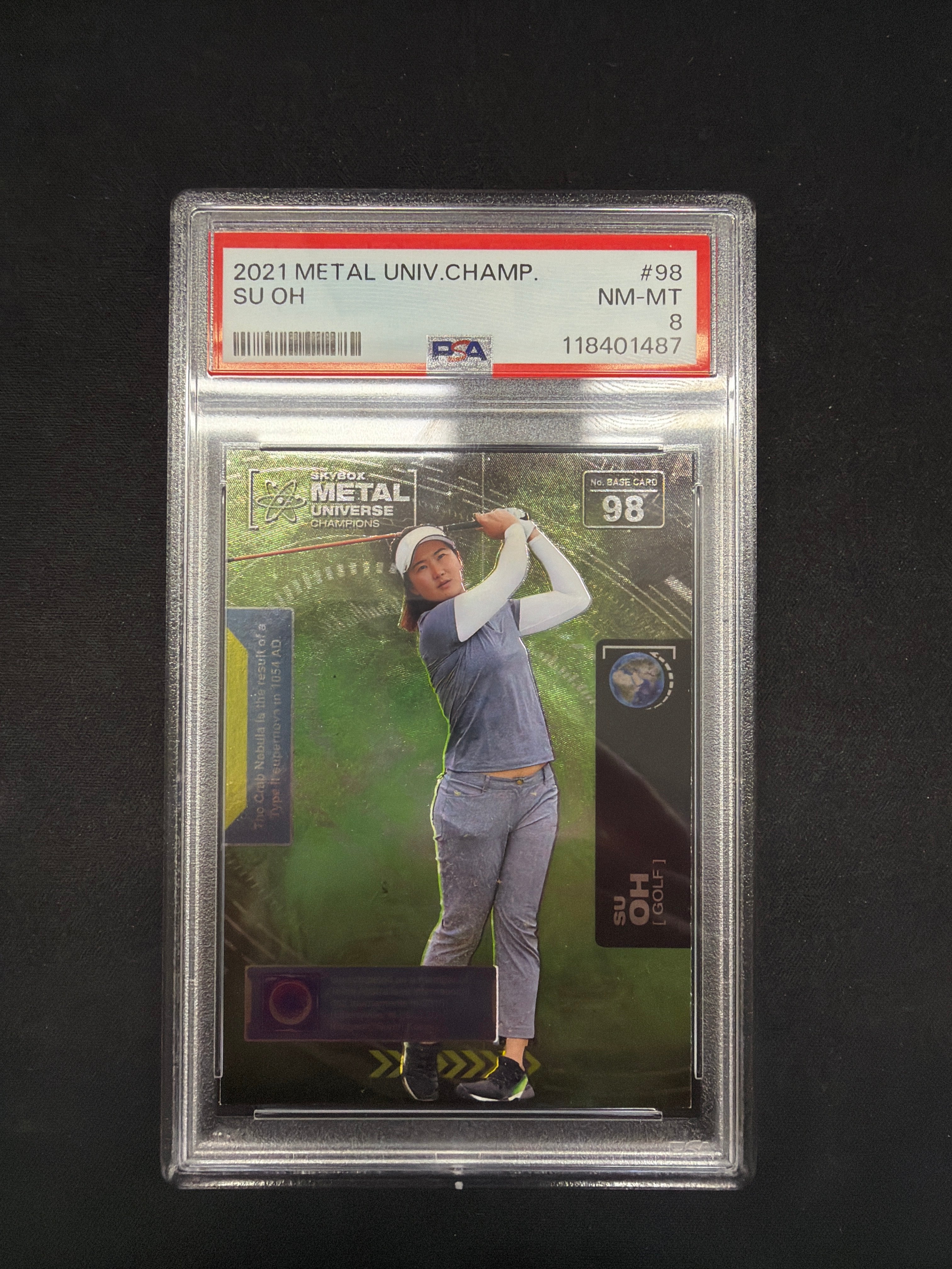 2021 Metal Universe Champions Su Oh PSA NM-MT 8