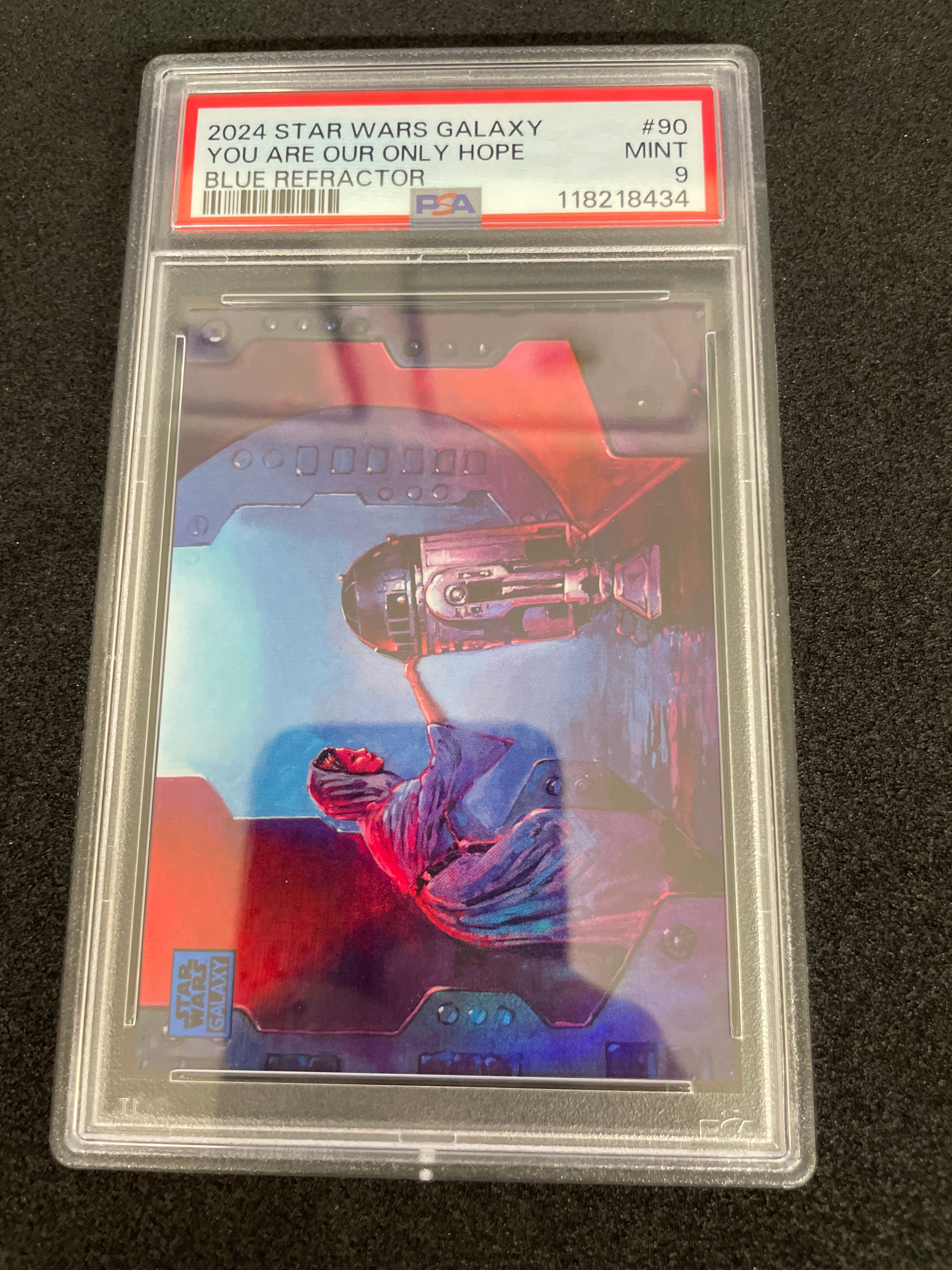 2024 Star Wars Galaxy You Are Our Only Hope Blue Refractor MINT PSA 9 /150