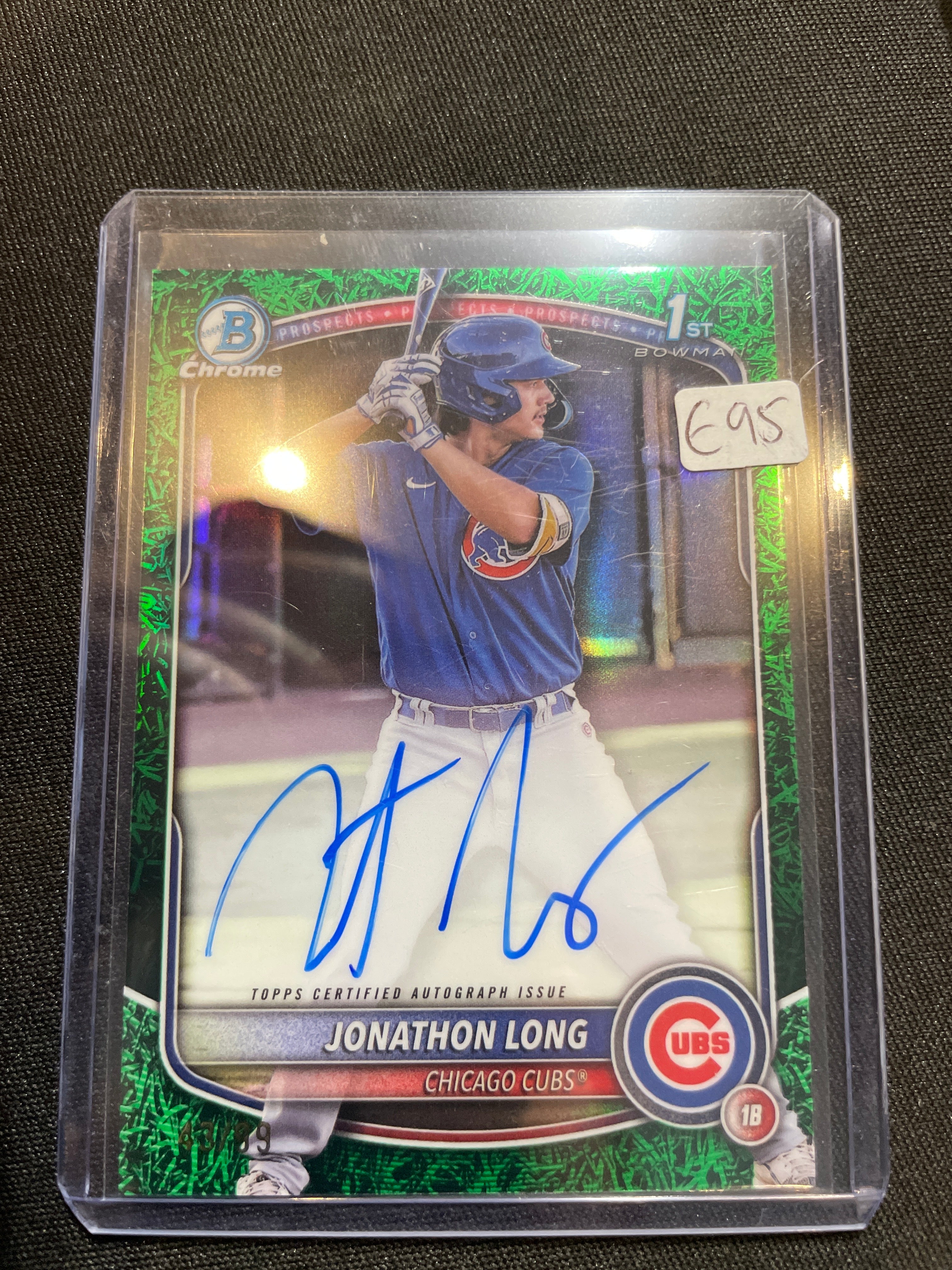 2025 Topps Bowman Chrome Jonathon Long Autograph /99