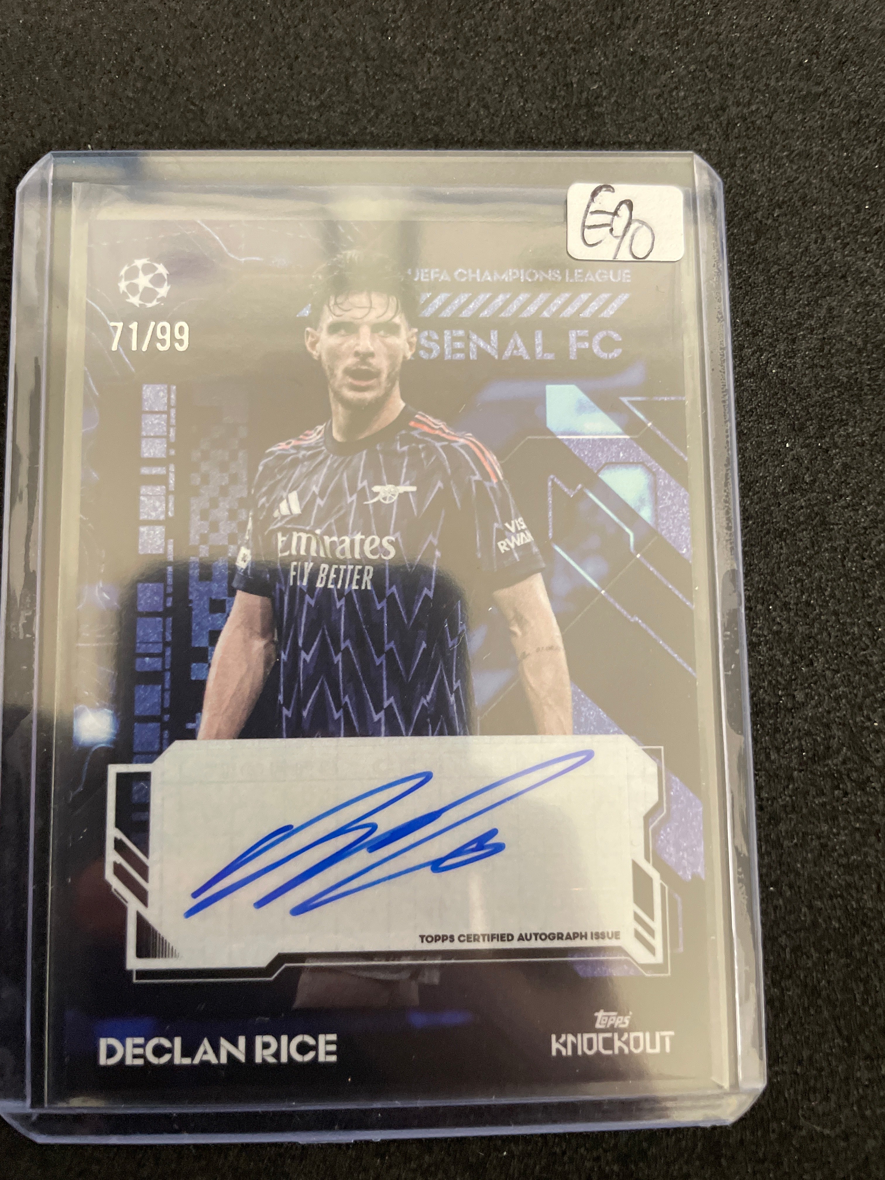 Topps UEFA Club Competitions Knockout 2025/26 Declan Rice /99
