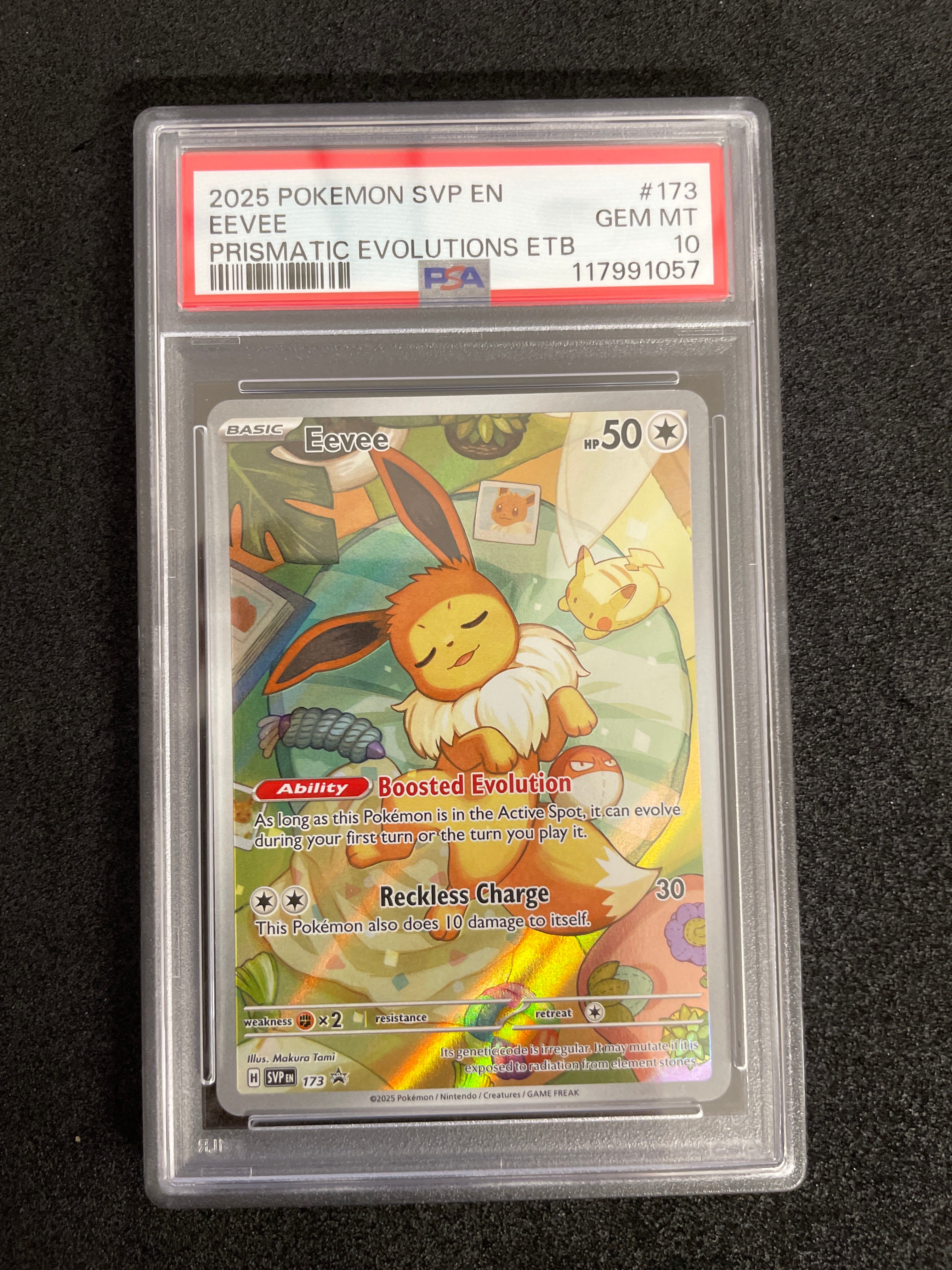 2025 Pokemon SVP EN Eevee Prismatic Evolutions ETB PSA 10 GEM MINT