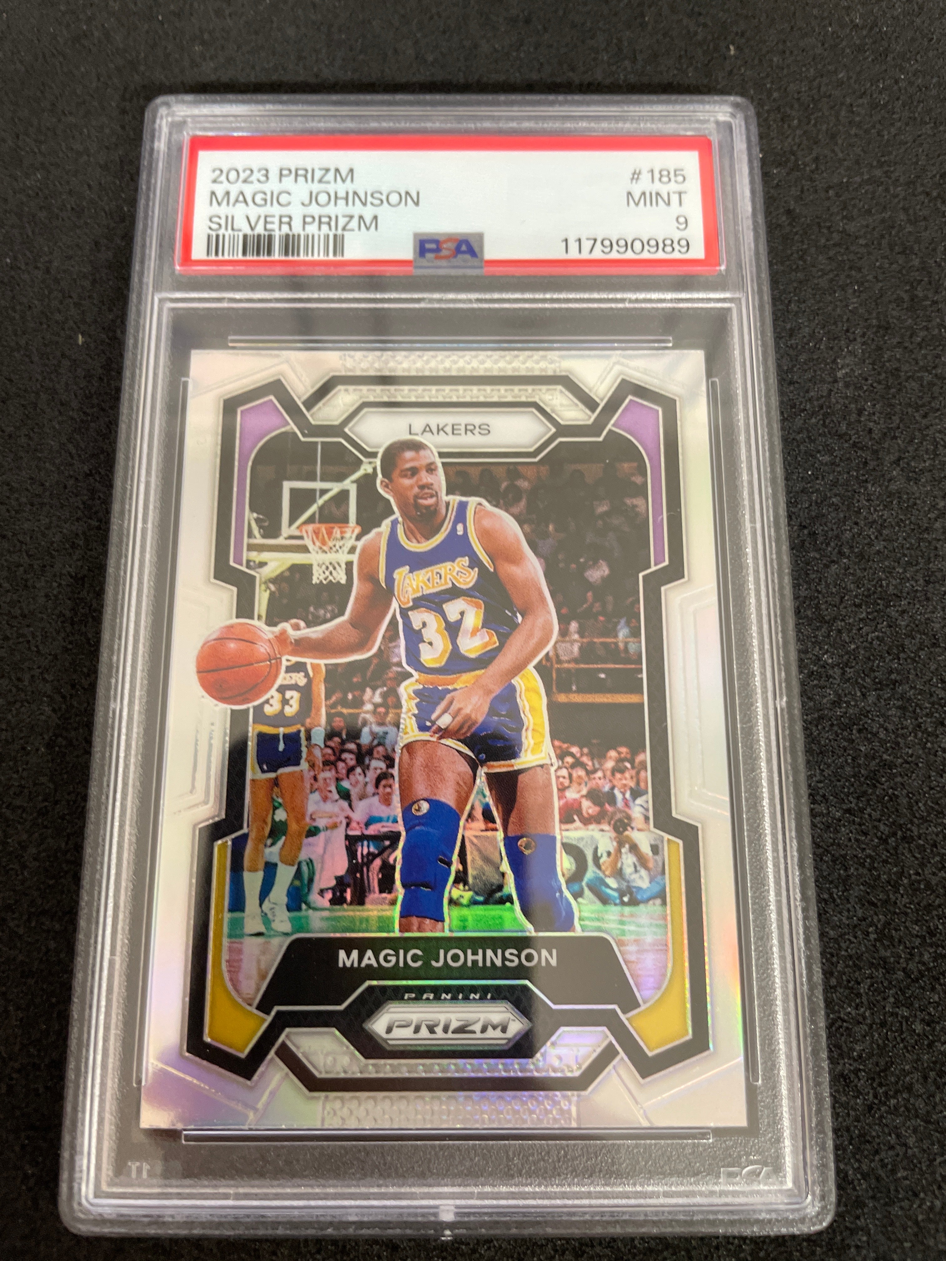 2023 Prizm Magic Johnson Silver Prizm MINT PSA 9