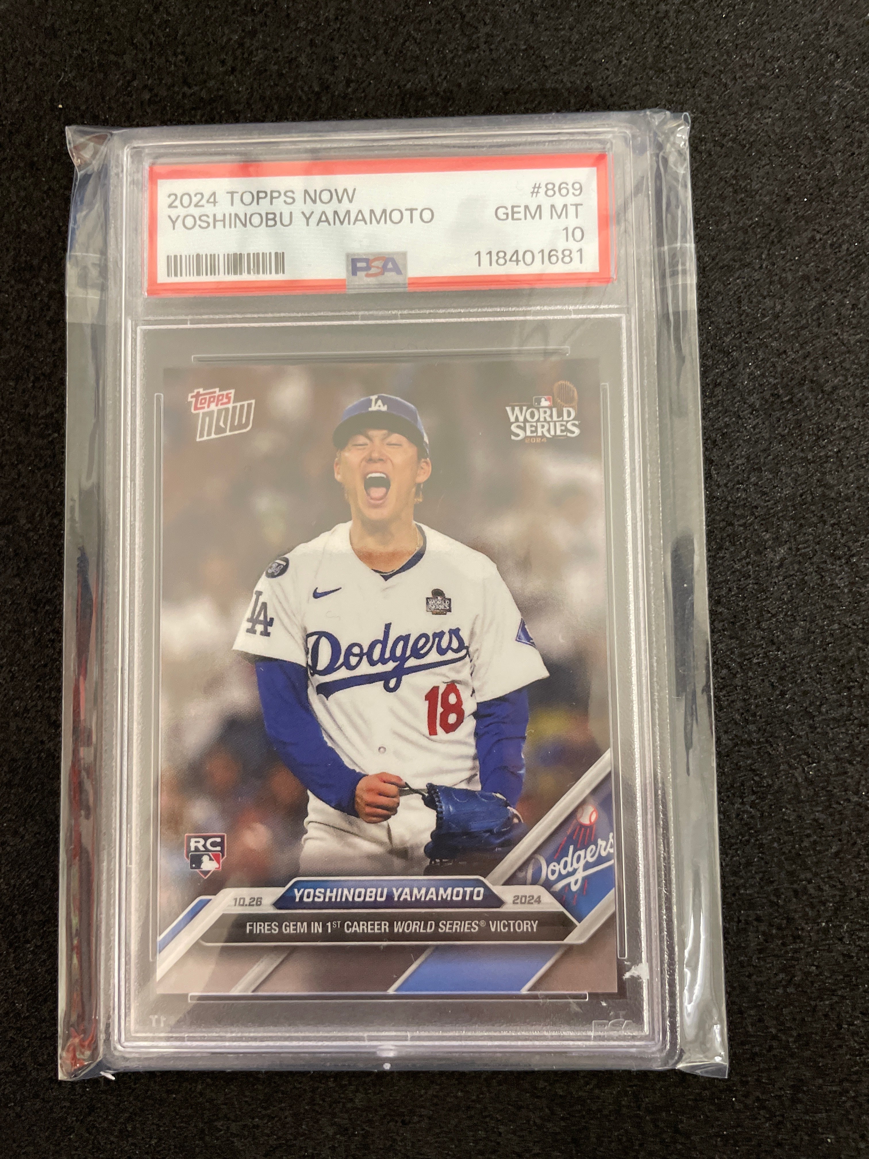 2024 Topps Now Yoshinobu Yamamoto #869 Gem Mint PSA 10