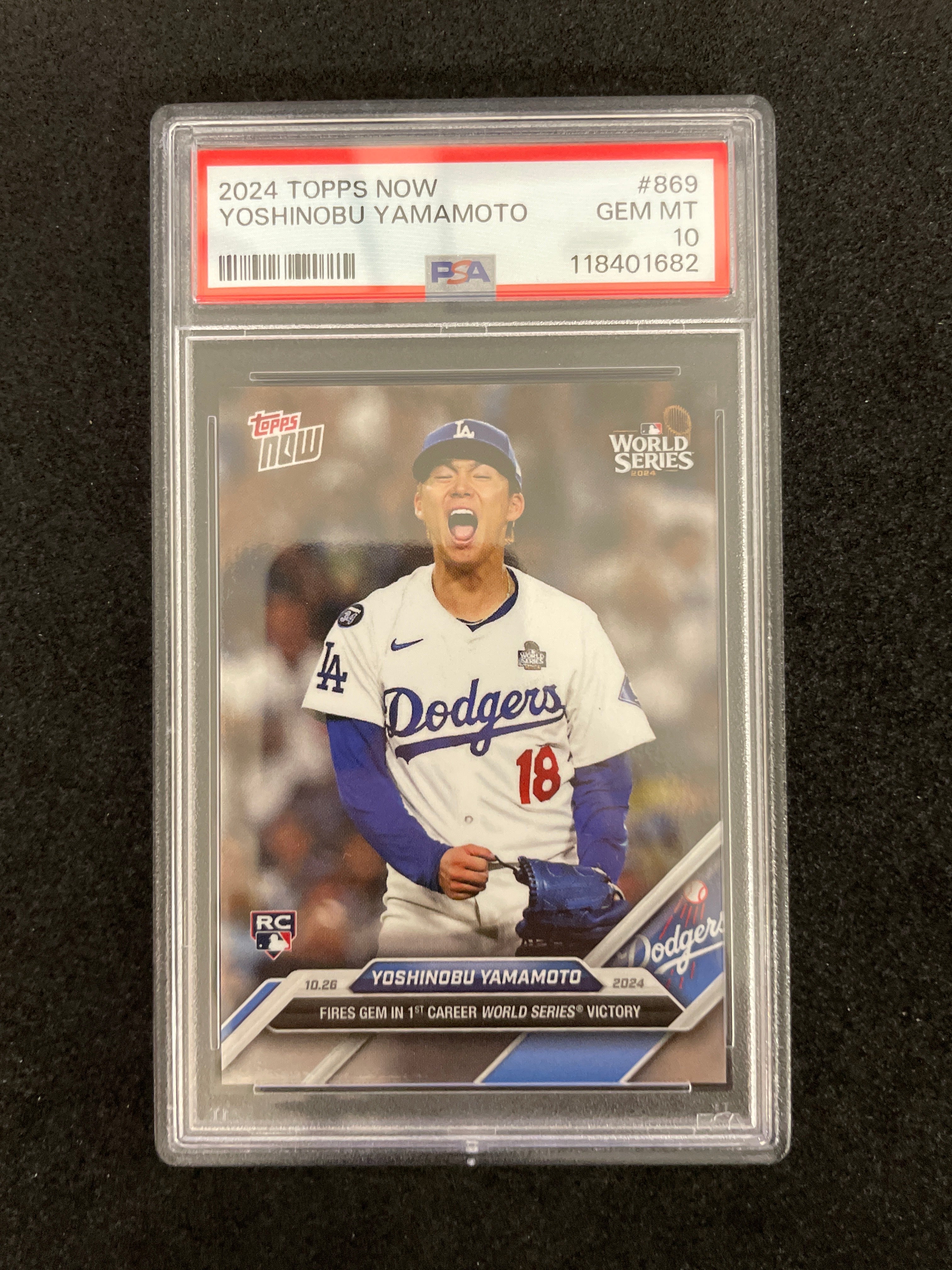 2024 Topps Now Yoshinobu Yamamoto PSA 10 Gem Mint