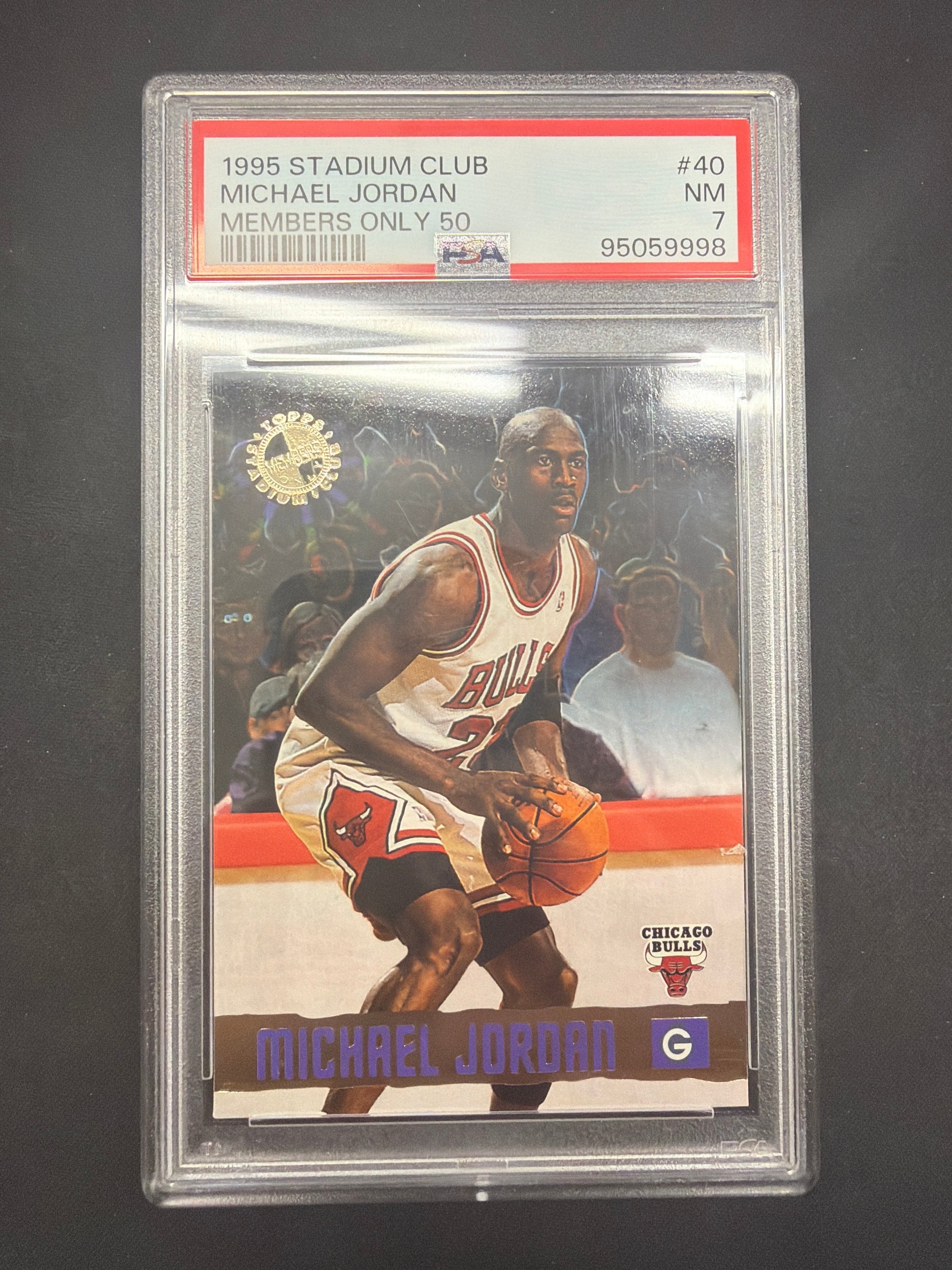 1995 Stadium Club Michael Jordan Members Only 50 PSA NM 7