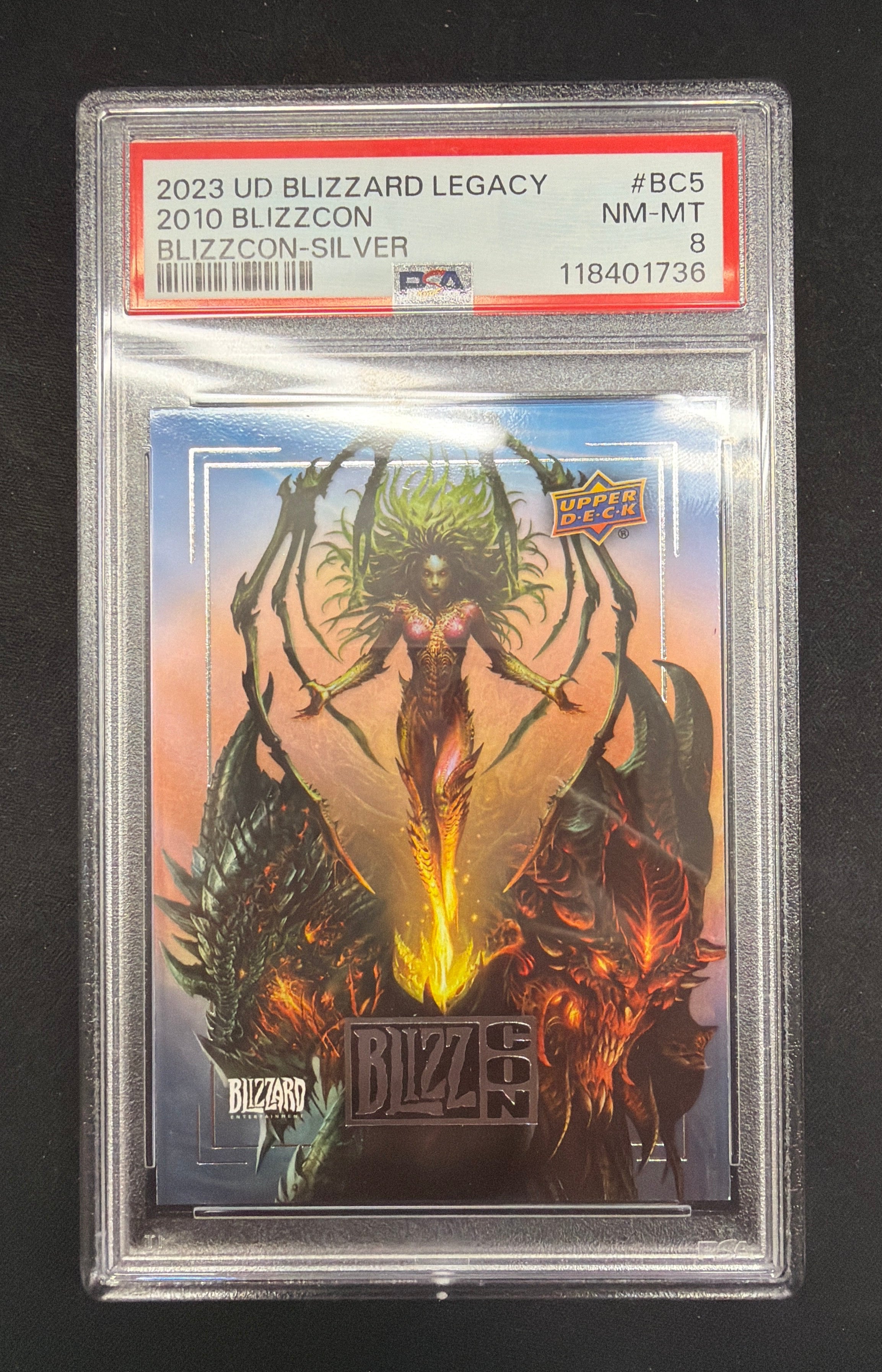 2023 UD Blizzard Legacy 2010 Blizzcon, Blizzcon-Silver PSA NM-MT 8