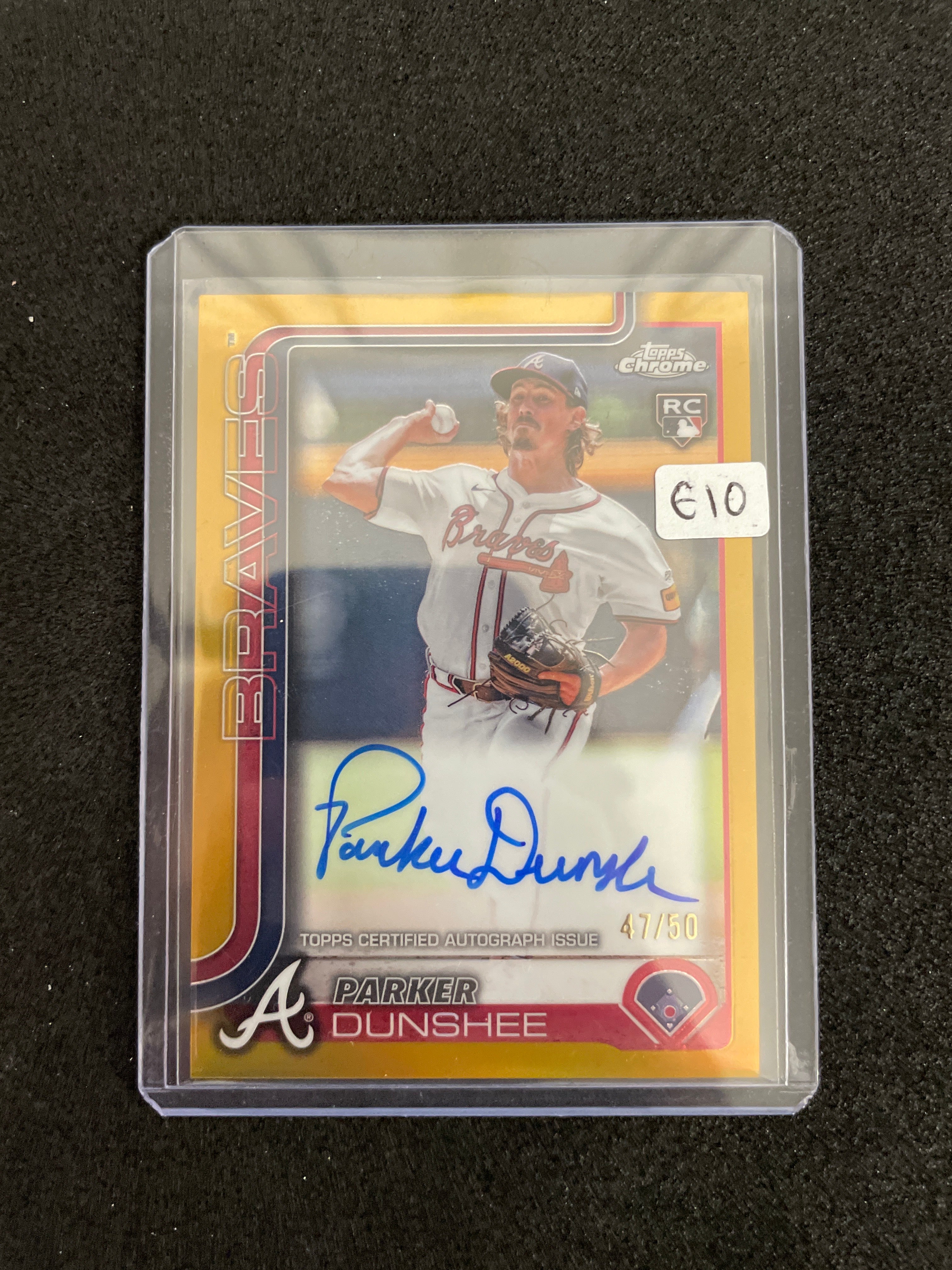 2025 Topps Chrome Parker Dunshee Autograph /50 ROOKIE