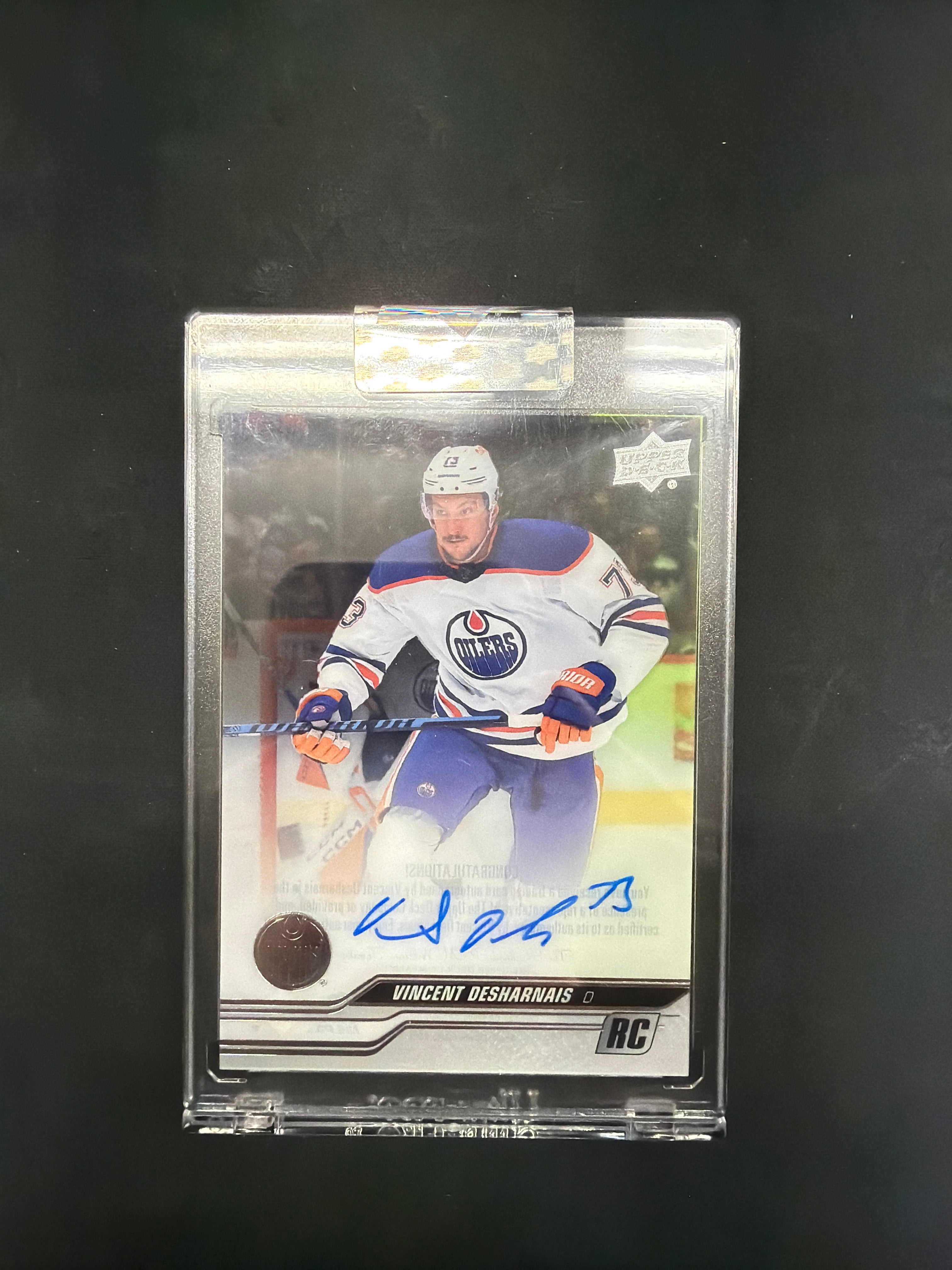Upper Deck Vincent Desharnais Rookie Autograph
