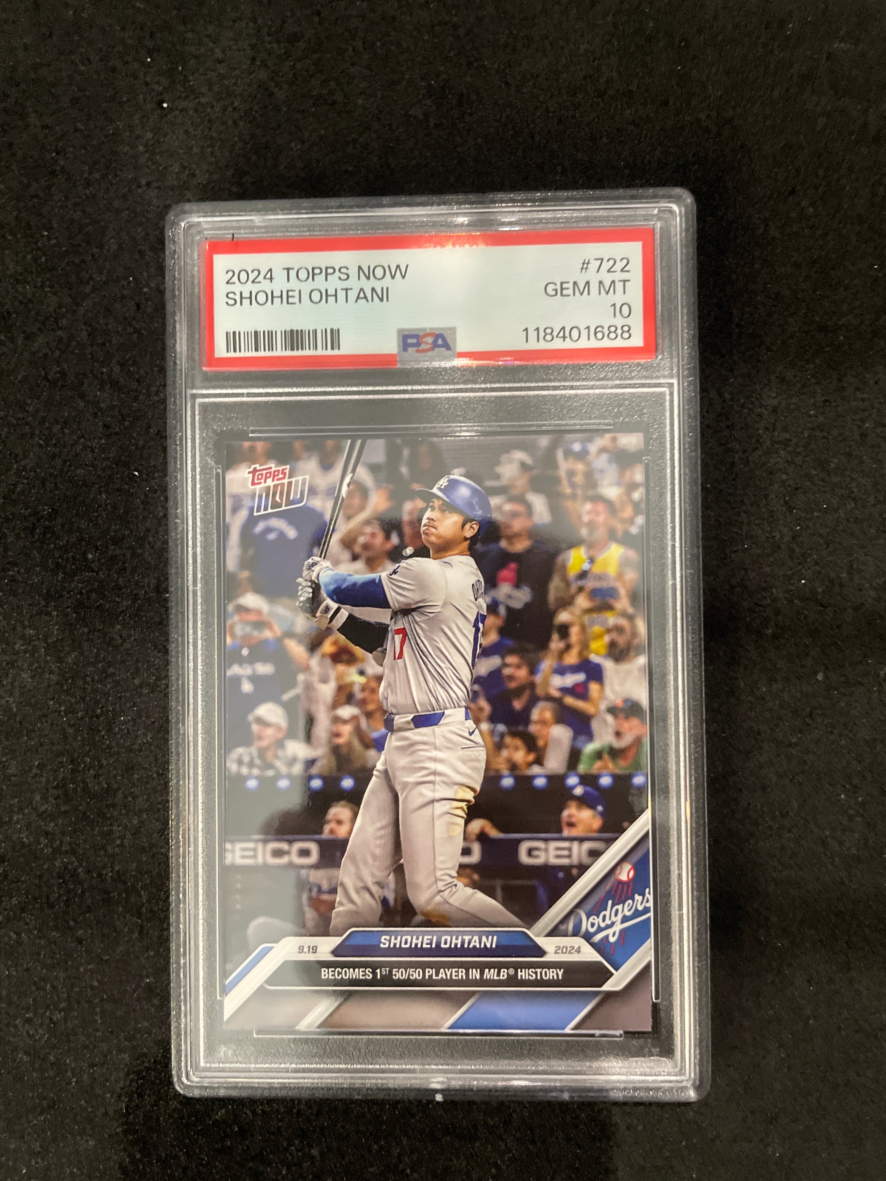 2024 Topps Now Shohei Ohtani #722 PSA GEM MT 10