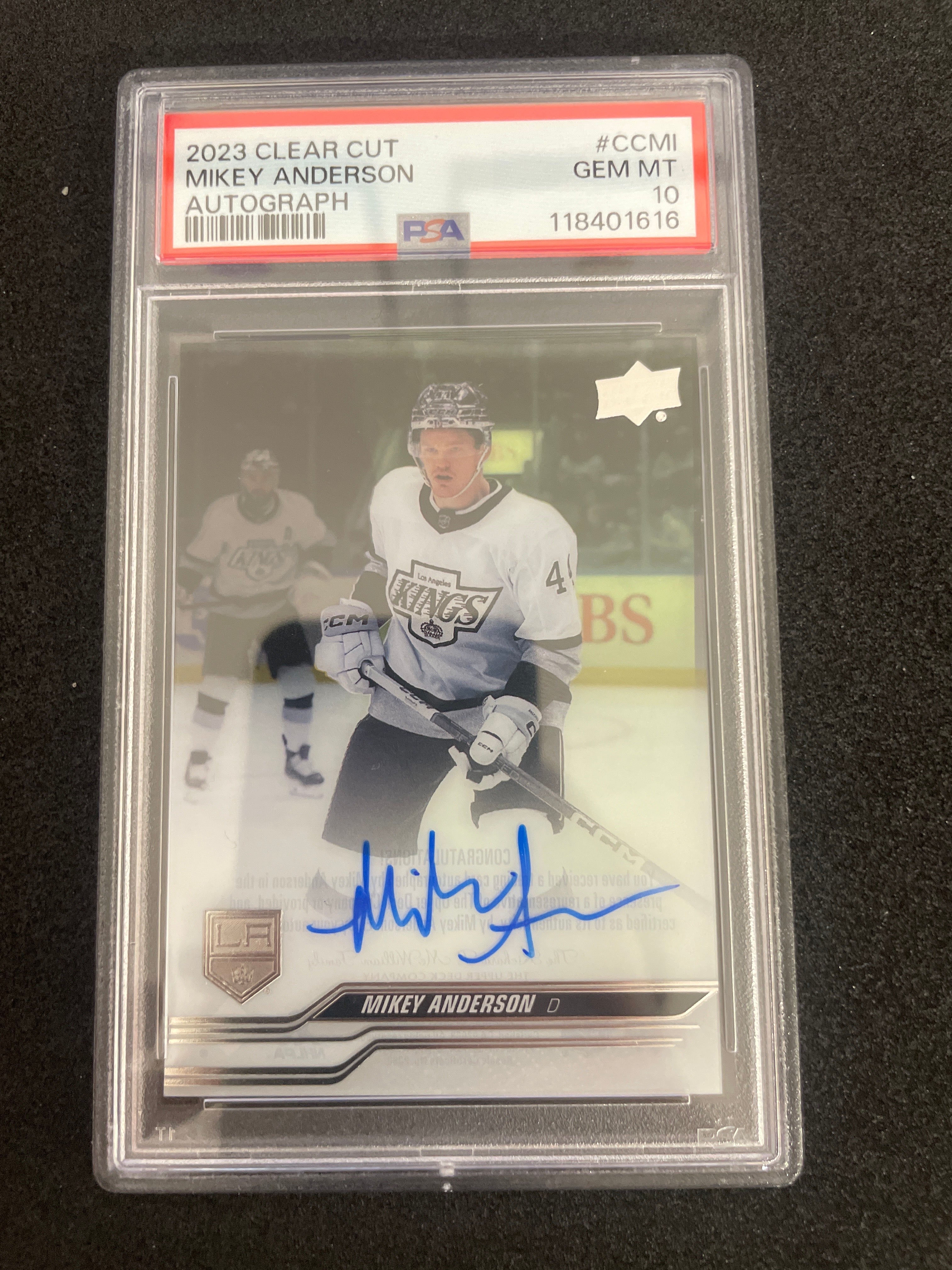 2023 Clear Cut Mikey Anderson Autograph GEM MINT PSA 10