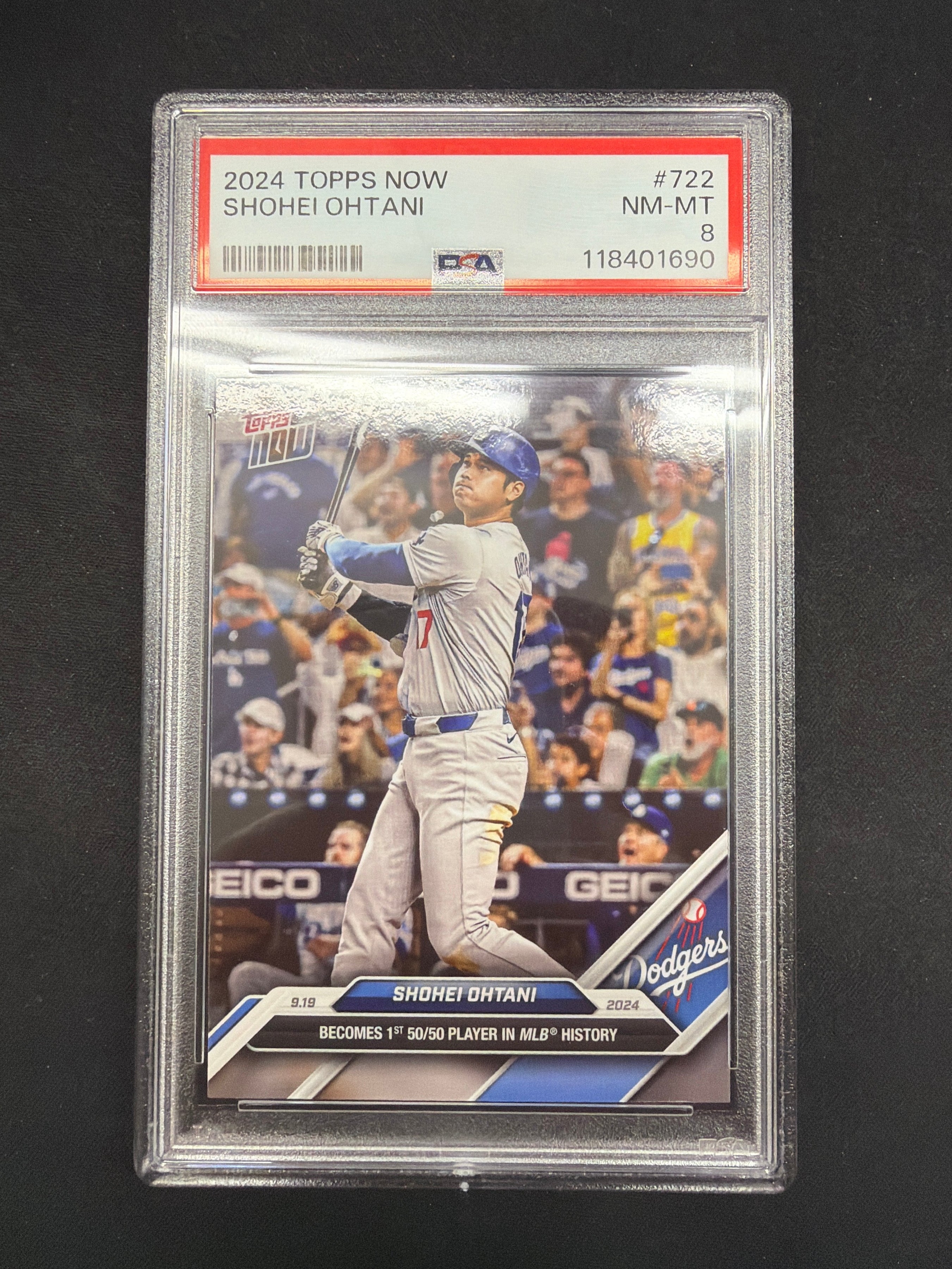 2024 Topps Now Shohei Ohtani #722 PSA NM-MT 8