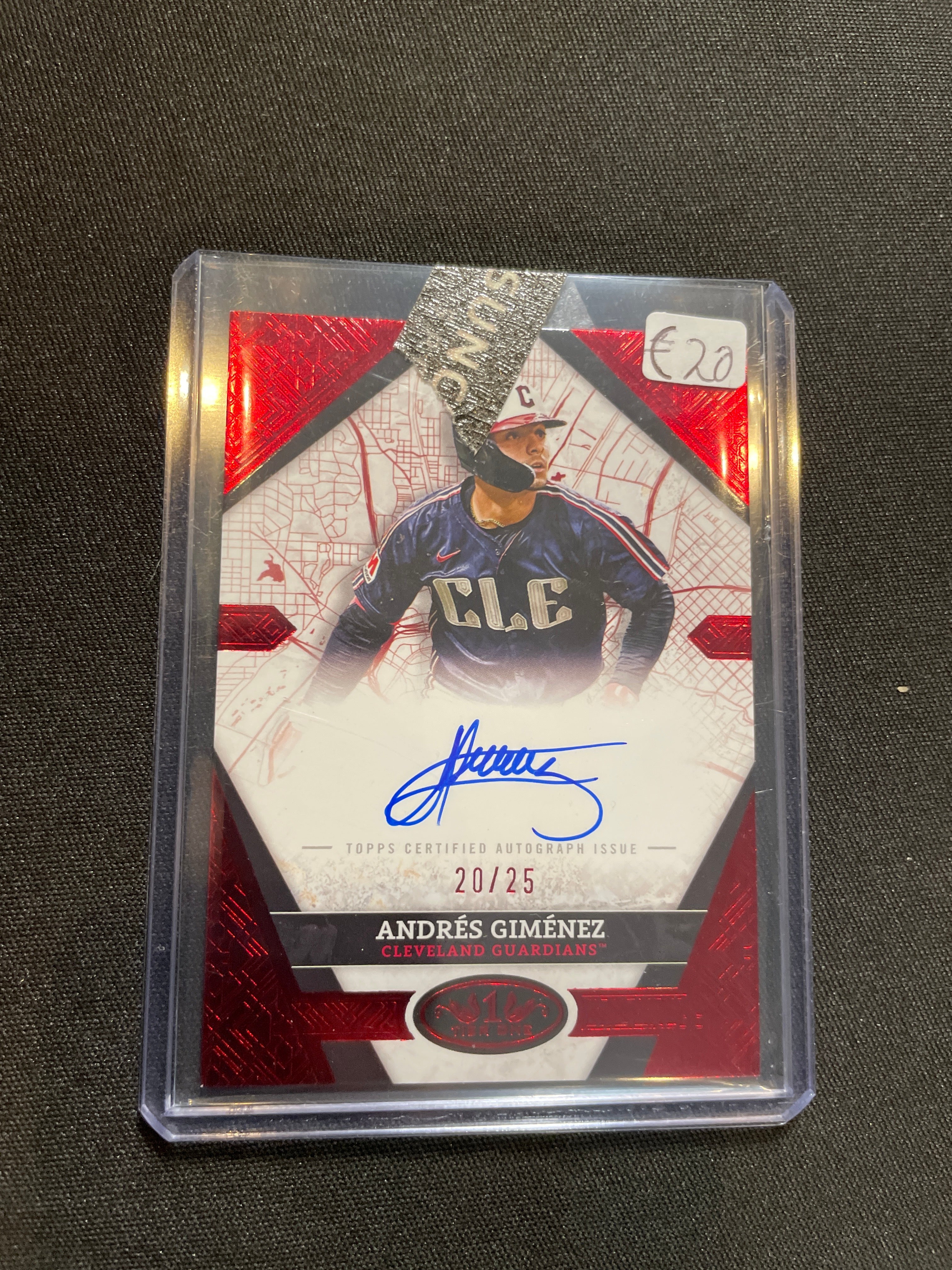 2025 Topps Tier One Baseball Andrés Giménez Autograph /25