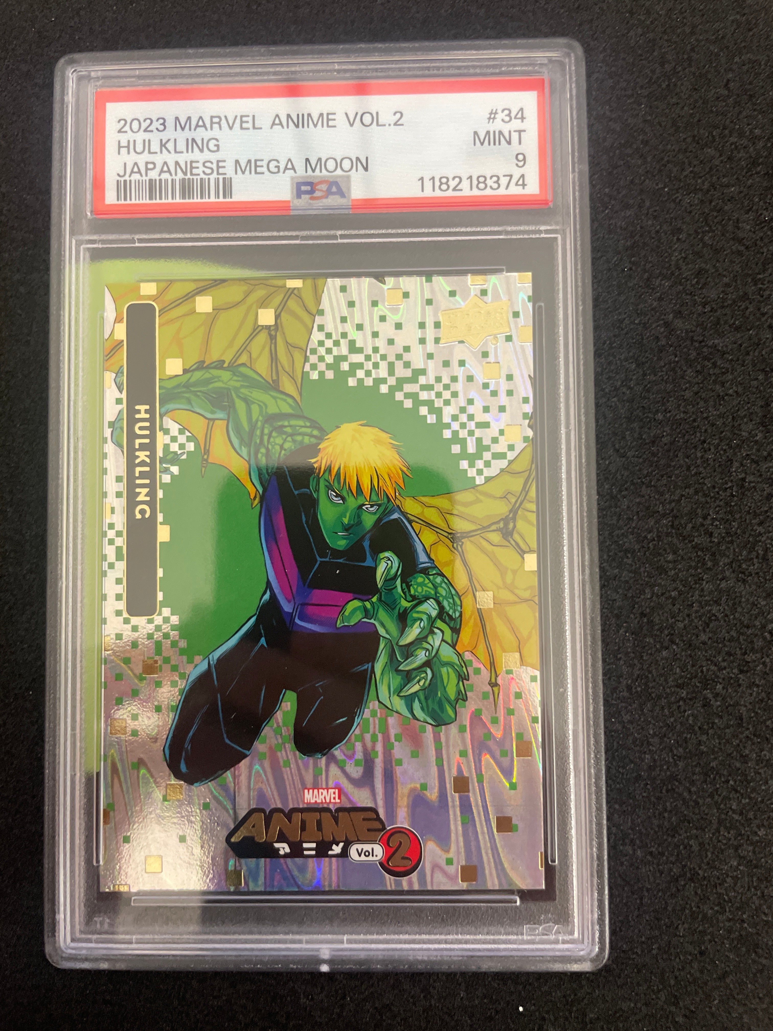 2023 Marvel Anime Vol.2 Hulkling Japanese Mega Moon MINT PSA 9