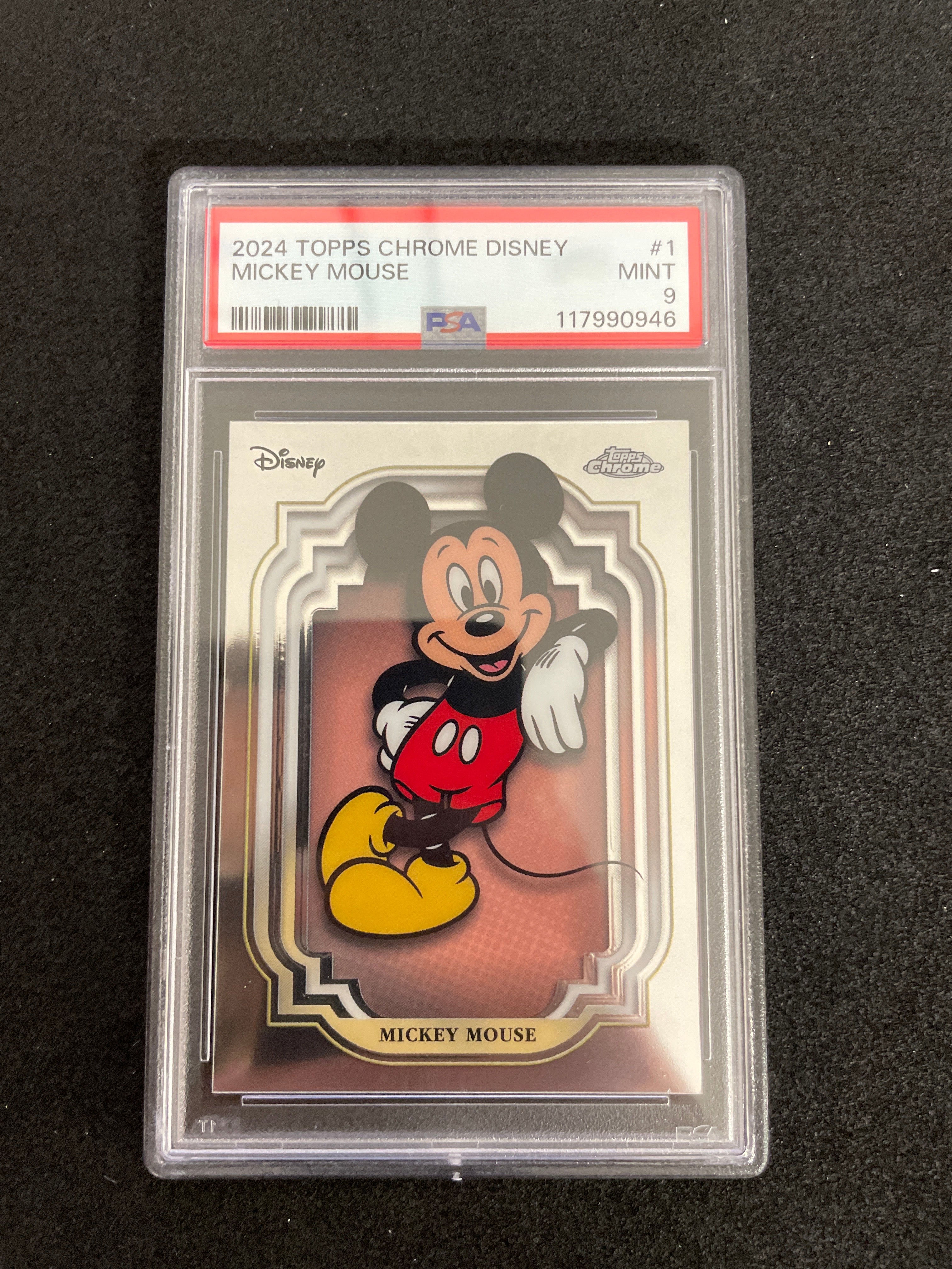 2024 Topps Chrome Disney Mickey Mouse PSA 9 Mint