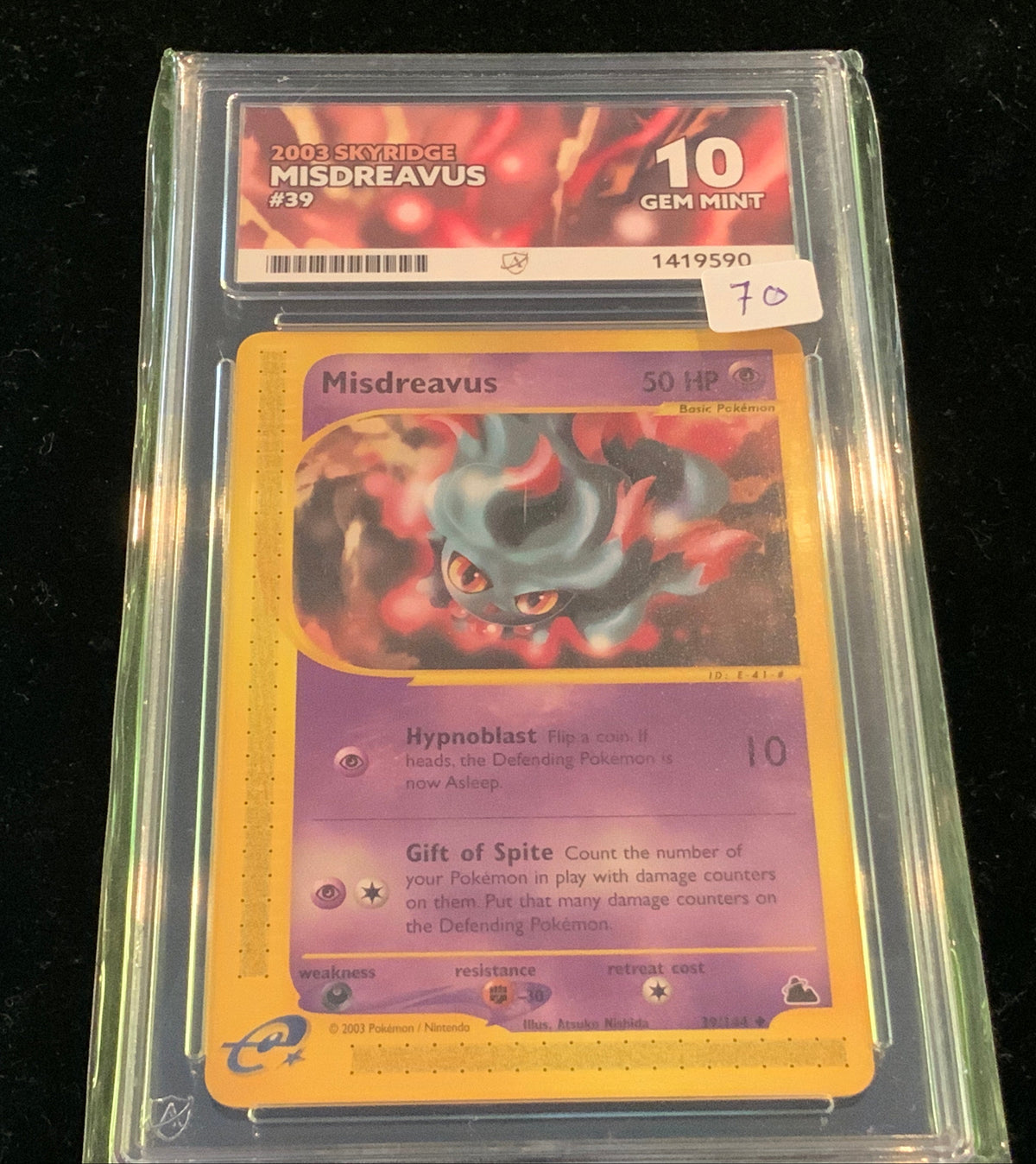 ACE Gem Mint 10 2003 Skyridge Misdreavus #39