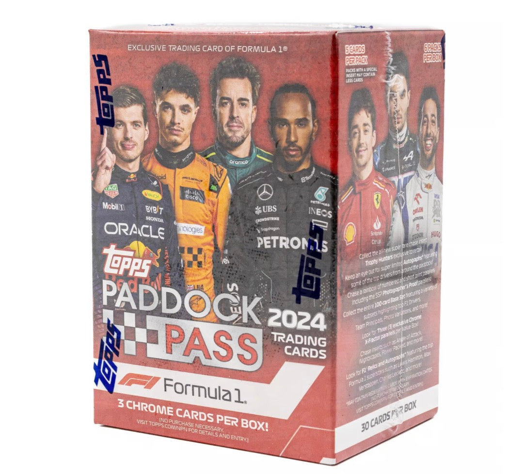 2024 Topps Paddock Pass F1 Formula 1-6-Pack Blaster Box