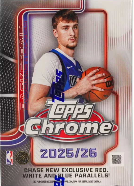 2025/26 Topps Chrome Basketball 7-Pack Blaster Box