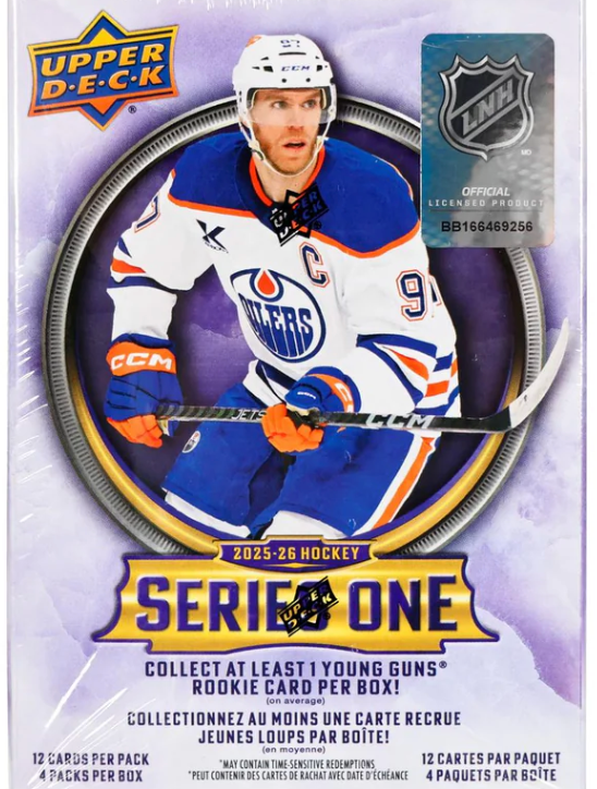 2025/26 Upper Deck Series 1 Hockey 4-Pack Blaster Box
