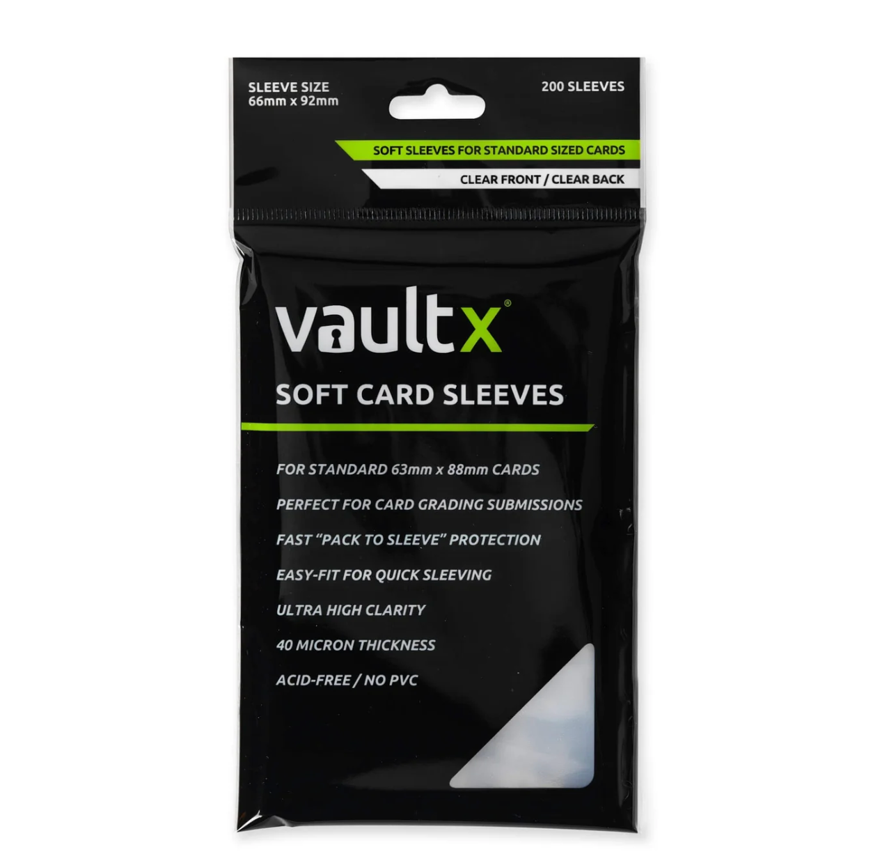 Vault X Soft Card Sleeves - 200 Sleeves