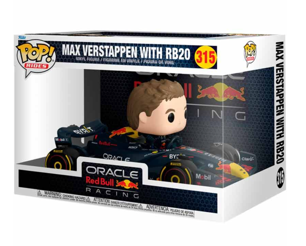 POP figure Rides Super Deluxe Racing Oracle Red Bull Max Verstappen with RB20