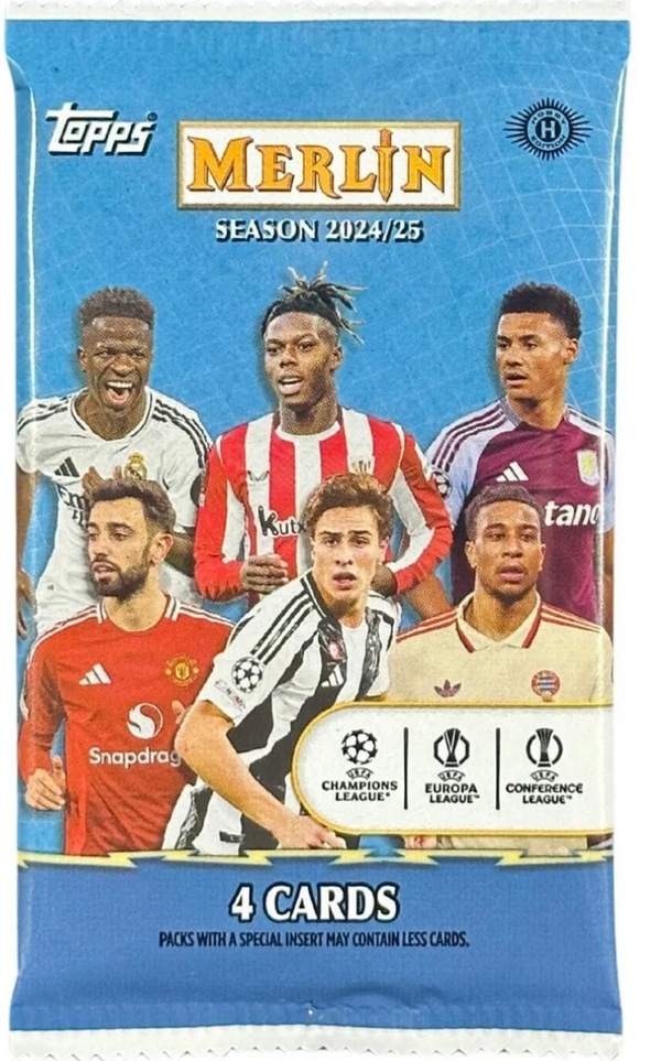 2024/25 Topps Chrome Merlin UEFA Club Competitions Soccer Pack