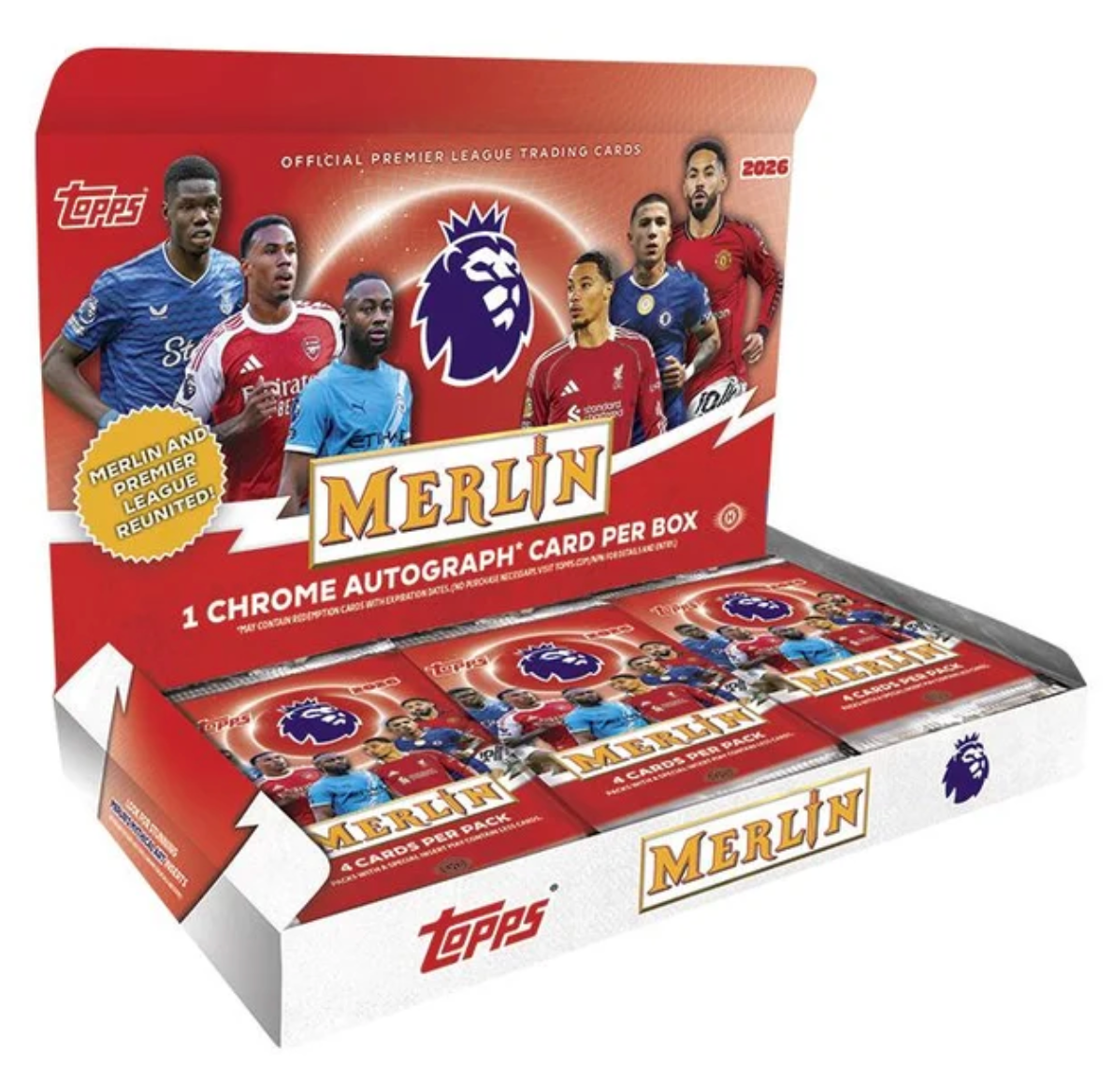 2025/26 Topps Merlin Premier League EPL Soccer Hobby Box