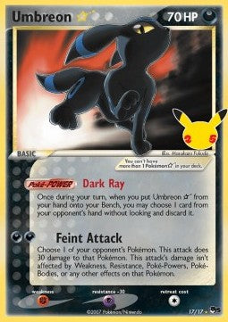 Umbreon Gold Star (CCC POP5 17)