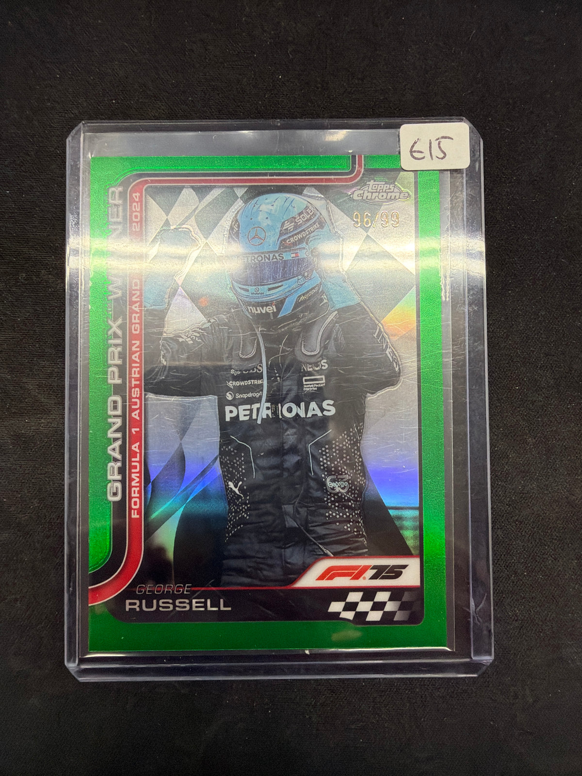 2025 Topps Chrome F1 George Russell Grand Prix Winner /99