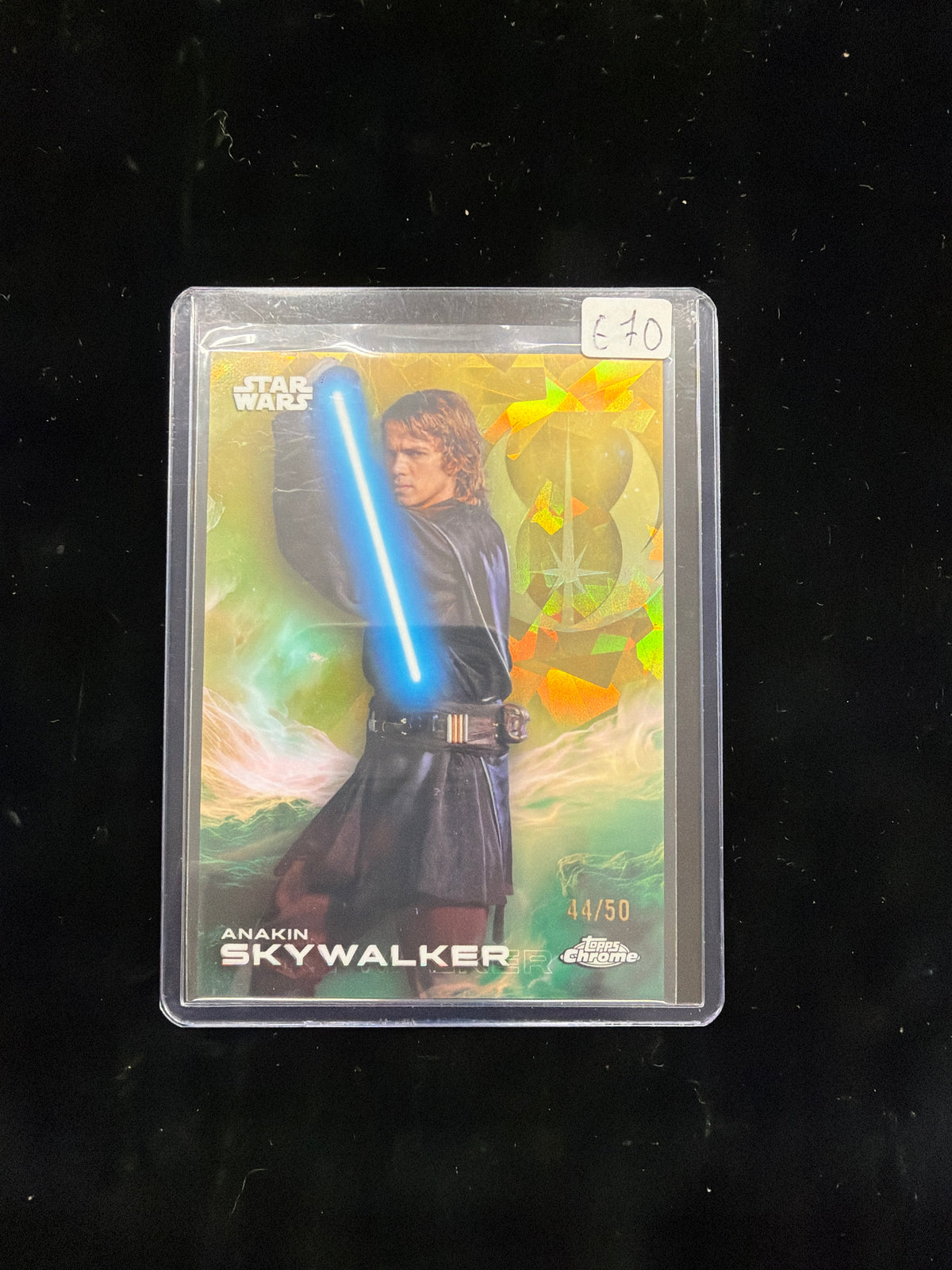 Topps Chrome Star Wars Sapphire Anakin Skywalker Gold /50