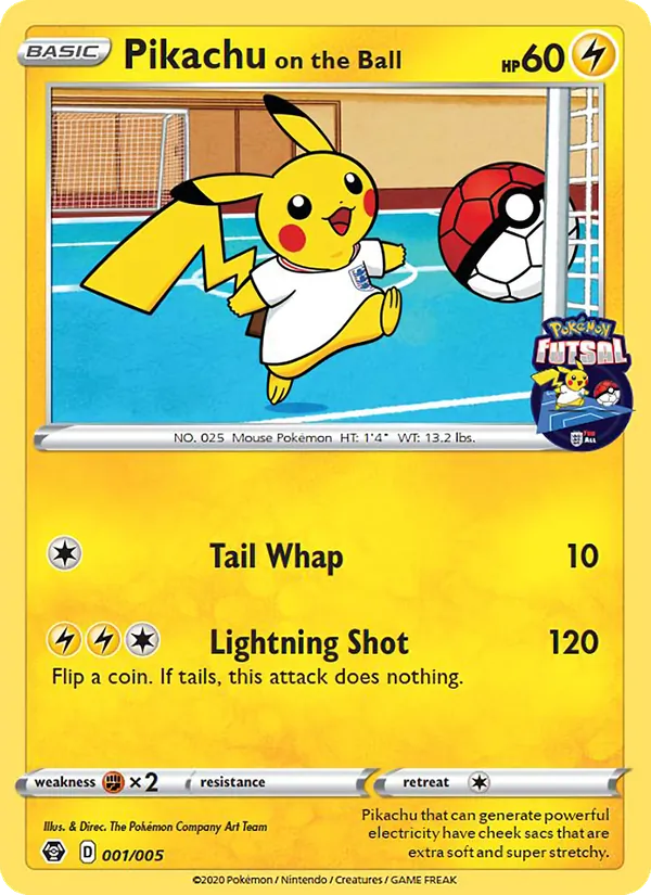 Pikachu on the Ball — Pokémon Futsal 2020, 1