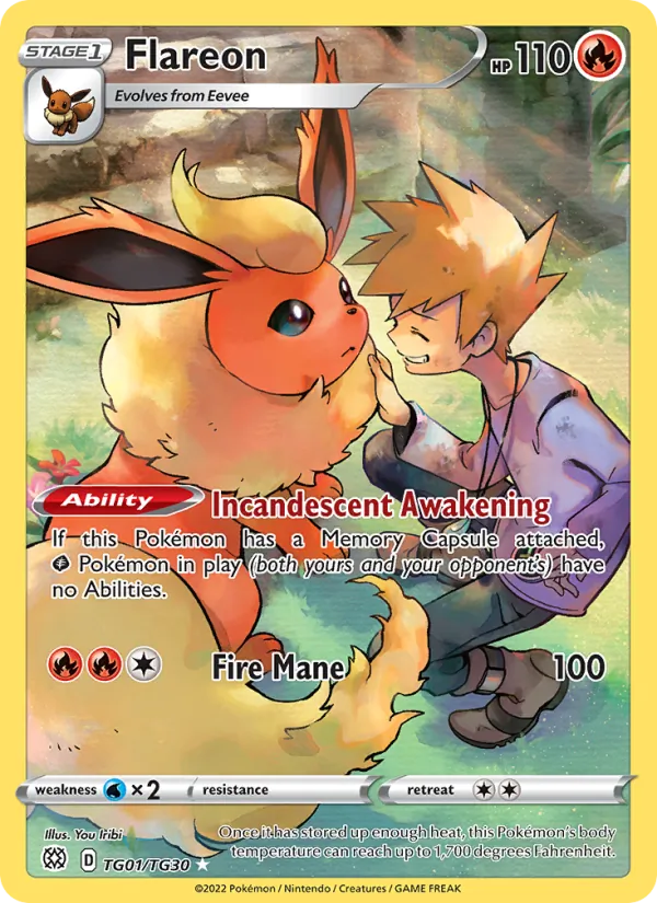 Flareon — Brilliant Stars Trainer Gallery, TG01