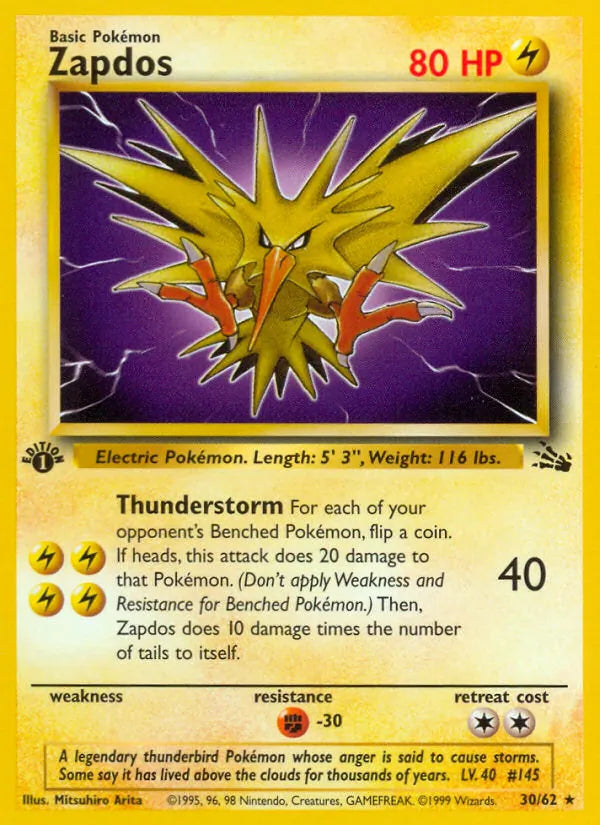 Zapdos — Fossil, 30