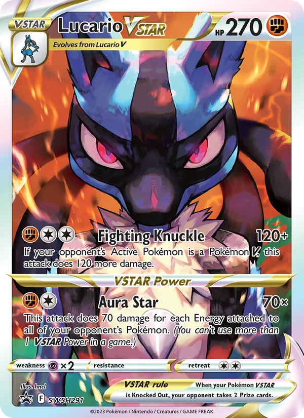 Lucario VSTAR — SWSH Black Star Promos, SWSH291