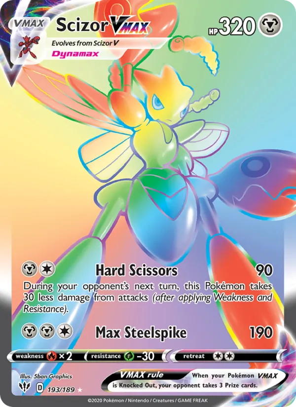 Scizor VMAX DAA 193/189
Darkness Ablaze