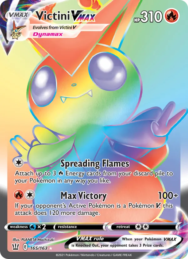 Victini Vmax battle styles 165/163