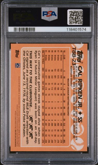 2023 TOPPS 1988 TOPPS BASEBALL #T88-23 CAL RIPKEN JR. 1988 TOPPS