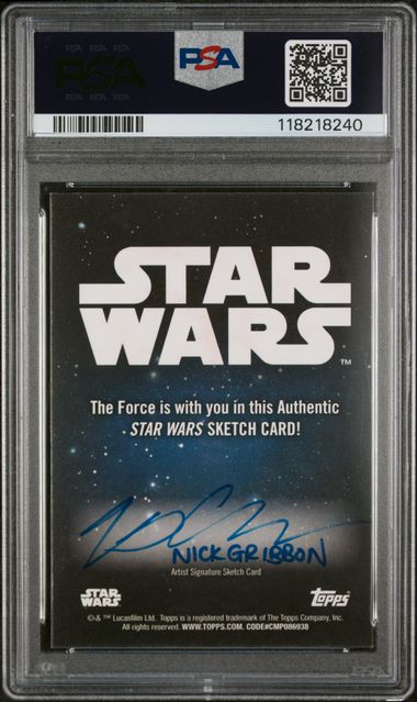 2024 TOPPS STAR WARS SKETCH CARDS NICK GRIBBON SKETCH-AHSOKA TANO