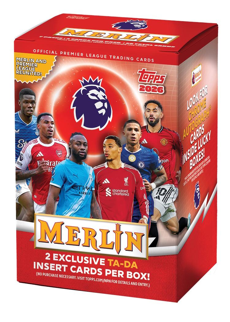 2025/26 Topps Merlin Premier League EPL Soccer Blaster Box