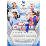2024/25 Topps Chrome UEFA Women's Champions League Soccer 7-Pack Blaster Box