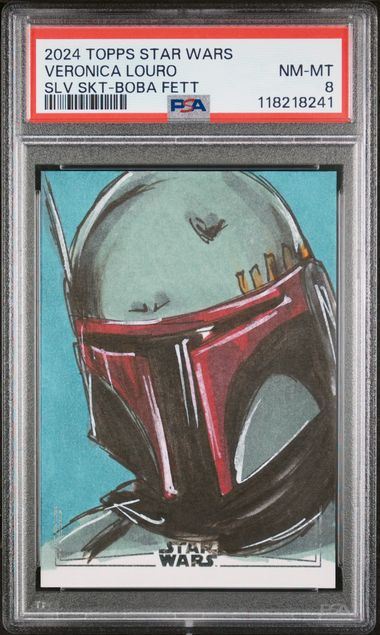 2024 TOPPS STAR WARS SKETCH CARDS VERONICA LOURO SLV SKT-BOBA FETT