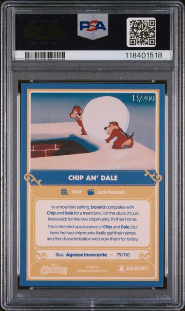 2024 PANINI DISNEY ANTHOLOGY #79 CHIP AN' DALE CROSSED HOLO