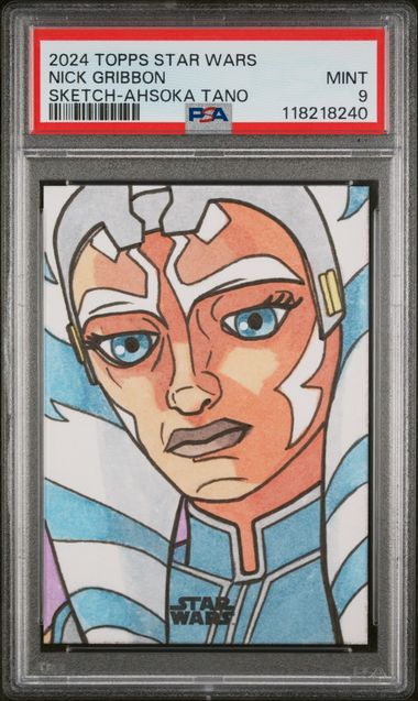 2024 TOPPS STAR WARS SKETCH CARDS NICK GRIBBON SKETCH-AHSOKA TANO